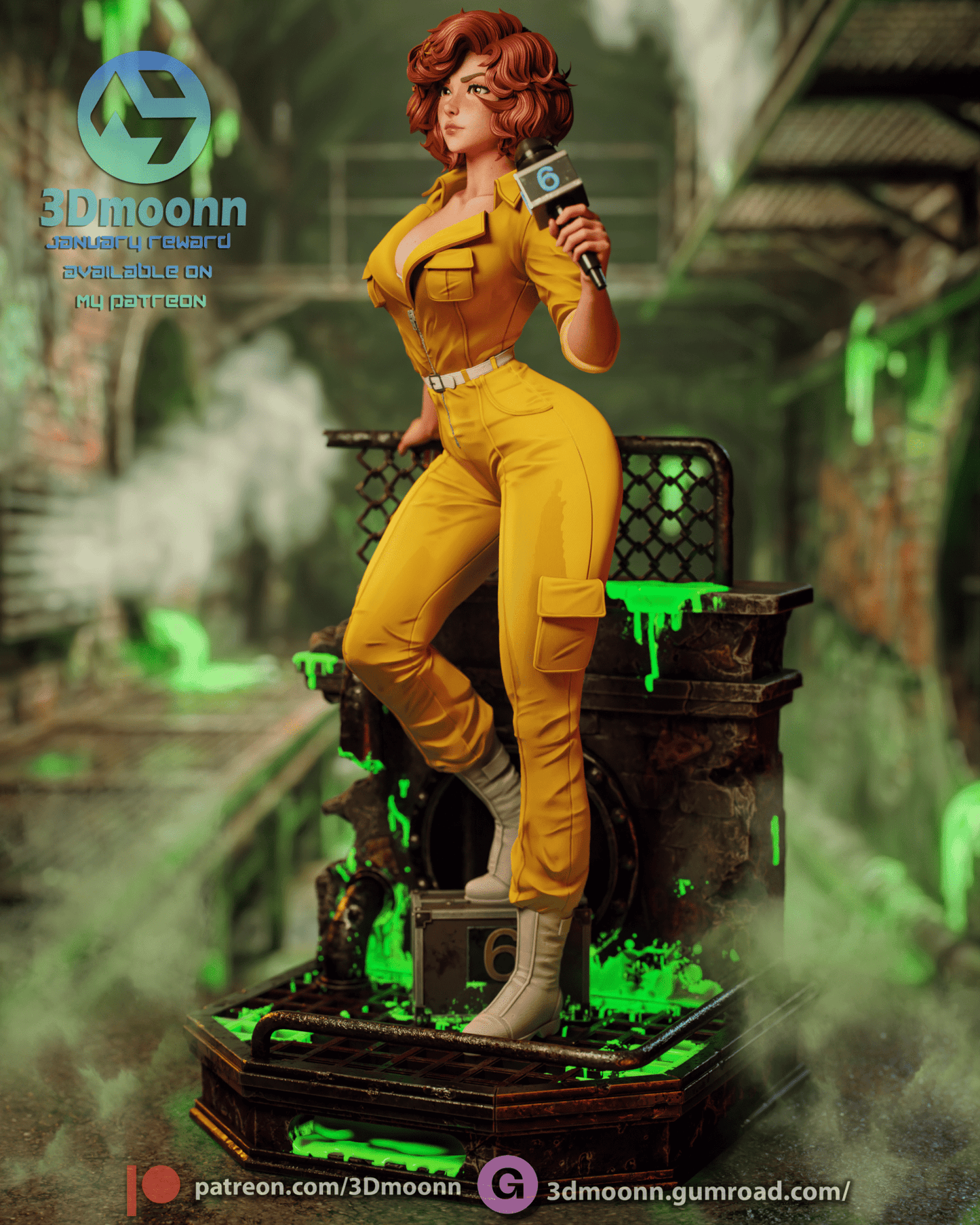 April O'Neil - 3DMoonn - Dark Forge Arts