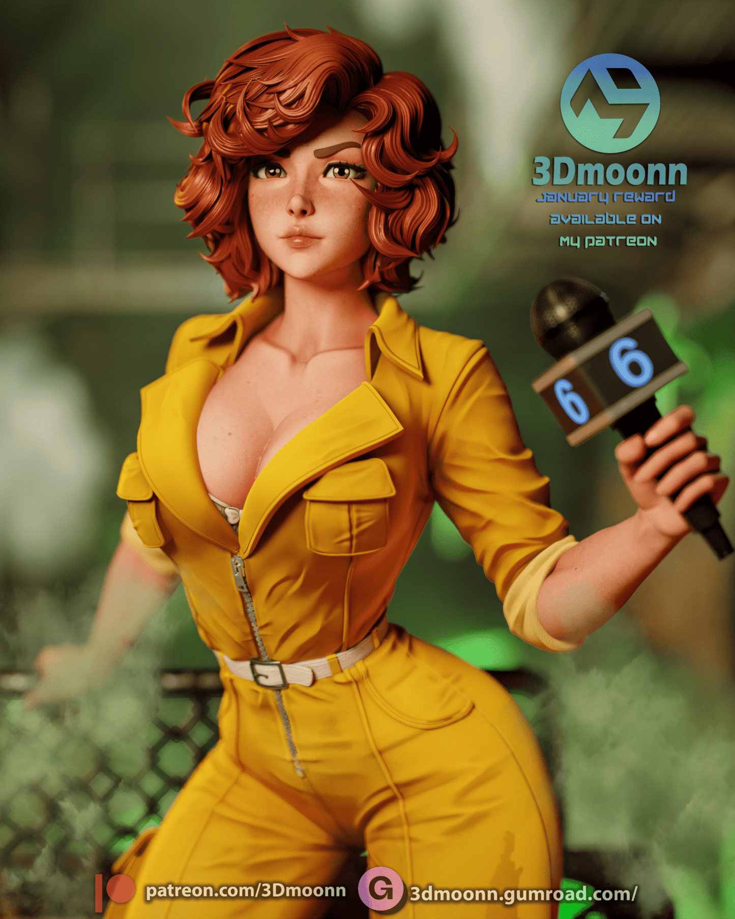 April O'Neil - 3DMoonn - Dark Forge Arts