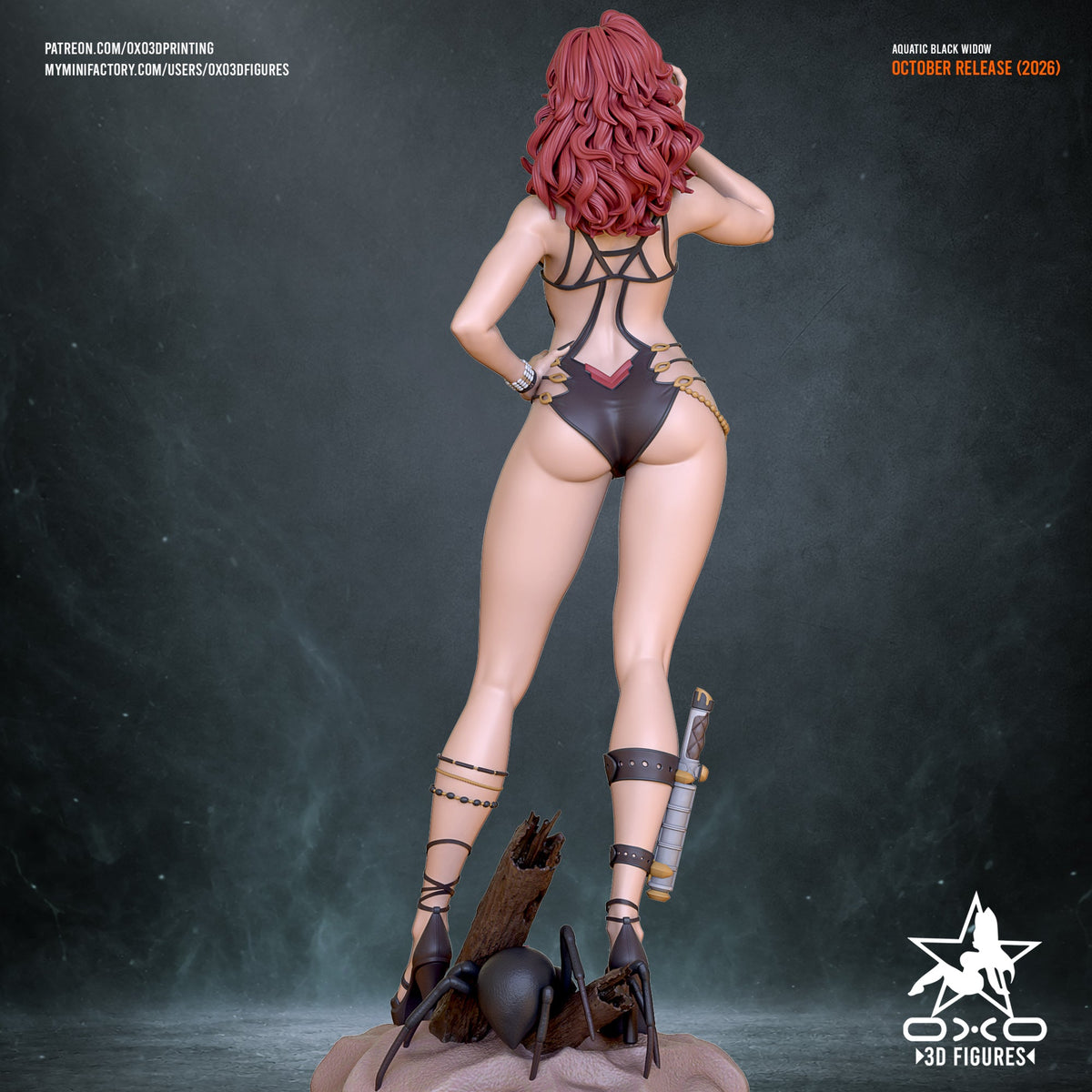 Aquatic Assassin Black Widow - OXO3D - Dark Forge Arts