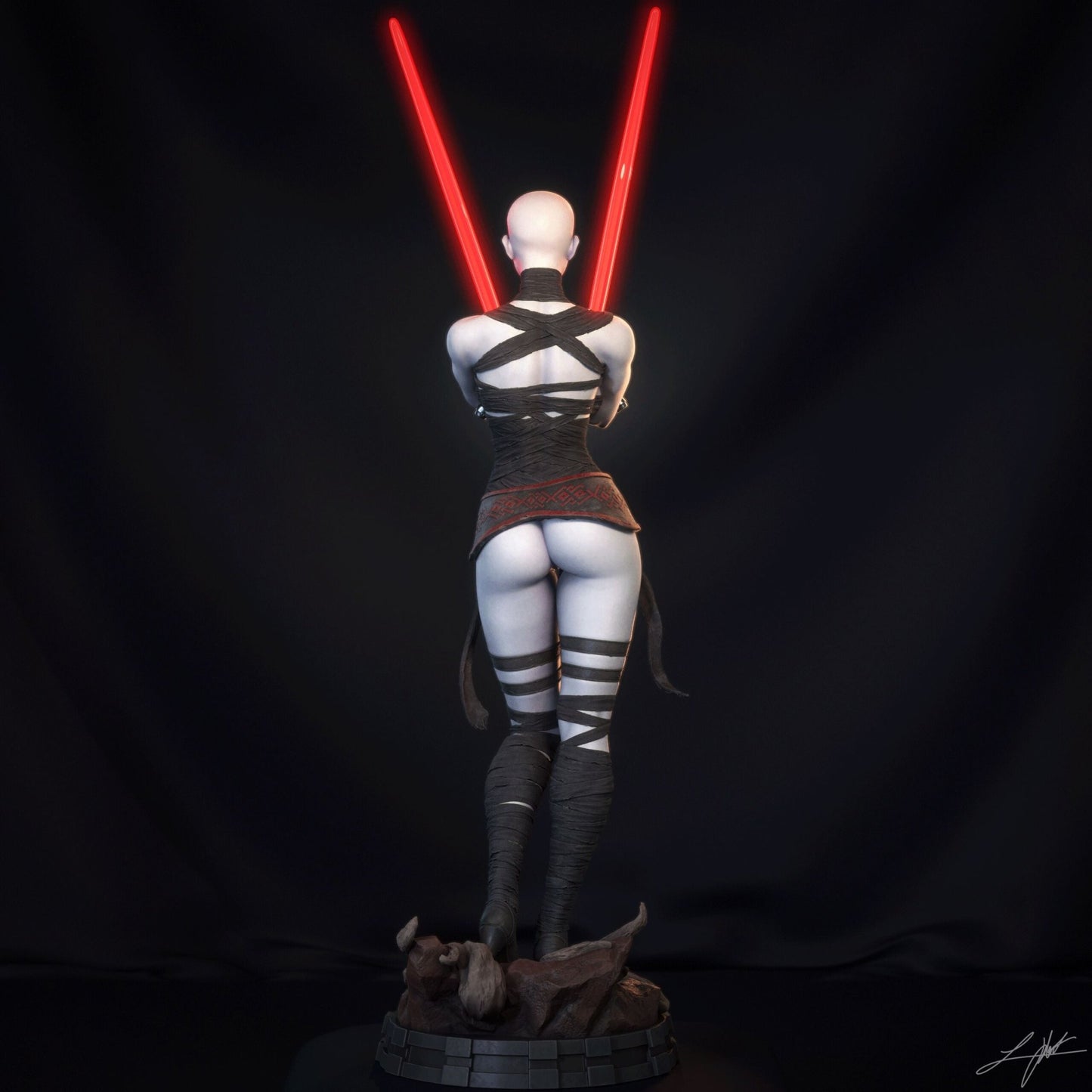 Asajj Ventress - Abe3D - Dark Forge Arts