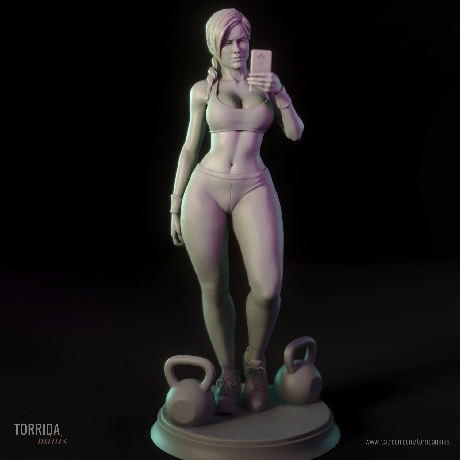 Ashley Gym Girl - Torrida Minis - Dark Forge Arts