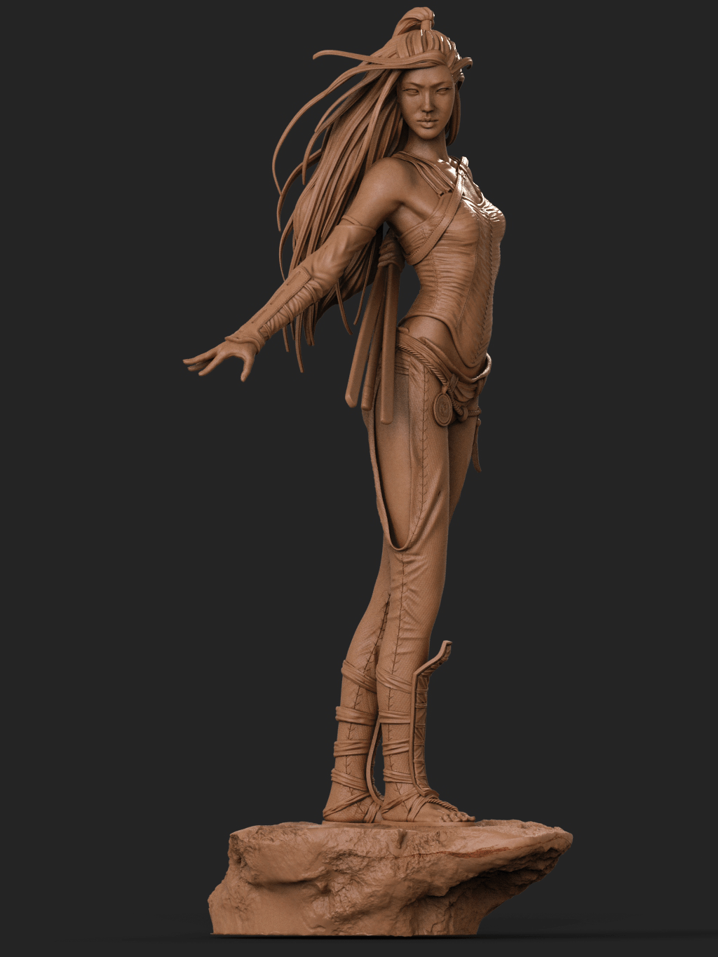 Asian Warrior - CA 3D Studios - Dark Forge Arts