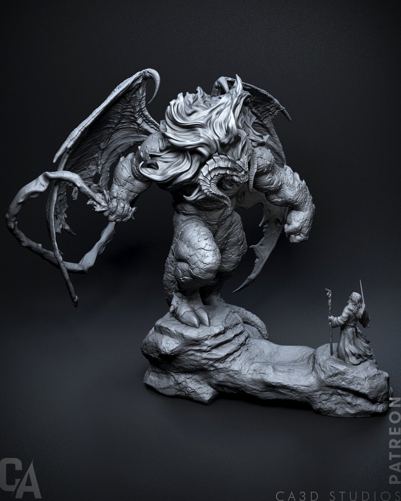 Balrog vs Gandalf - CA 3D Studios - Dark Forge Arts