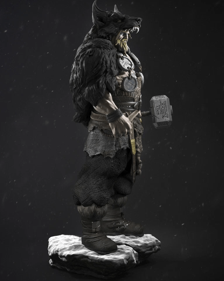 Barbarian Thor - CA 3D Studios - Dark Forge Arts
