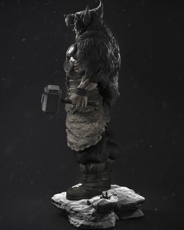 Barbarian Thor - CA 3D Studios - Dark Forge Arts
