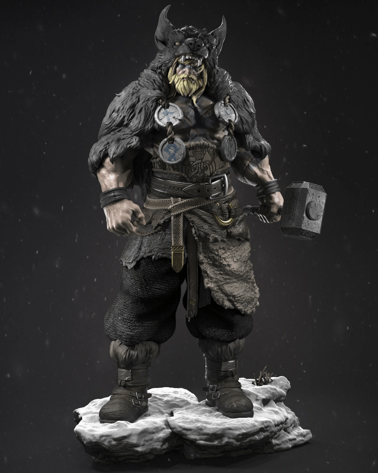 Barbarian Thor - CA 3D Studios - Dark Forge Arts