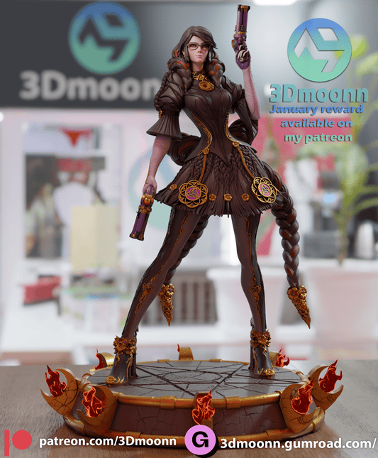 Bayonetta - 3DMoonn - Dark Forge Arts