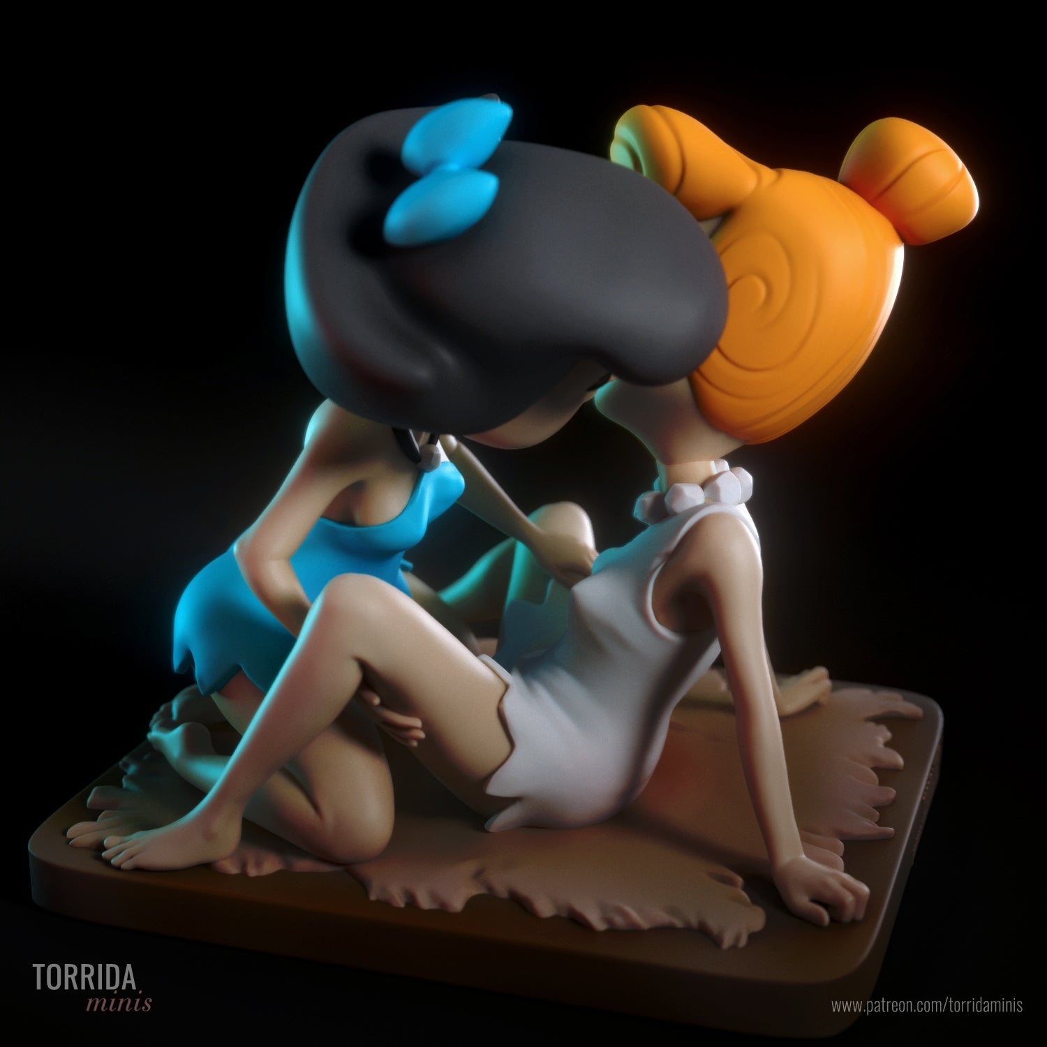 Betty and Wilma - Torrida Minis - Dark Forge Arts