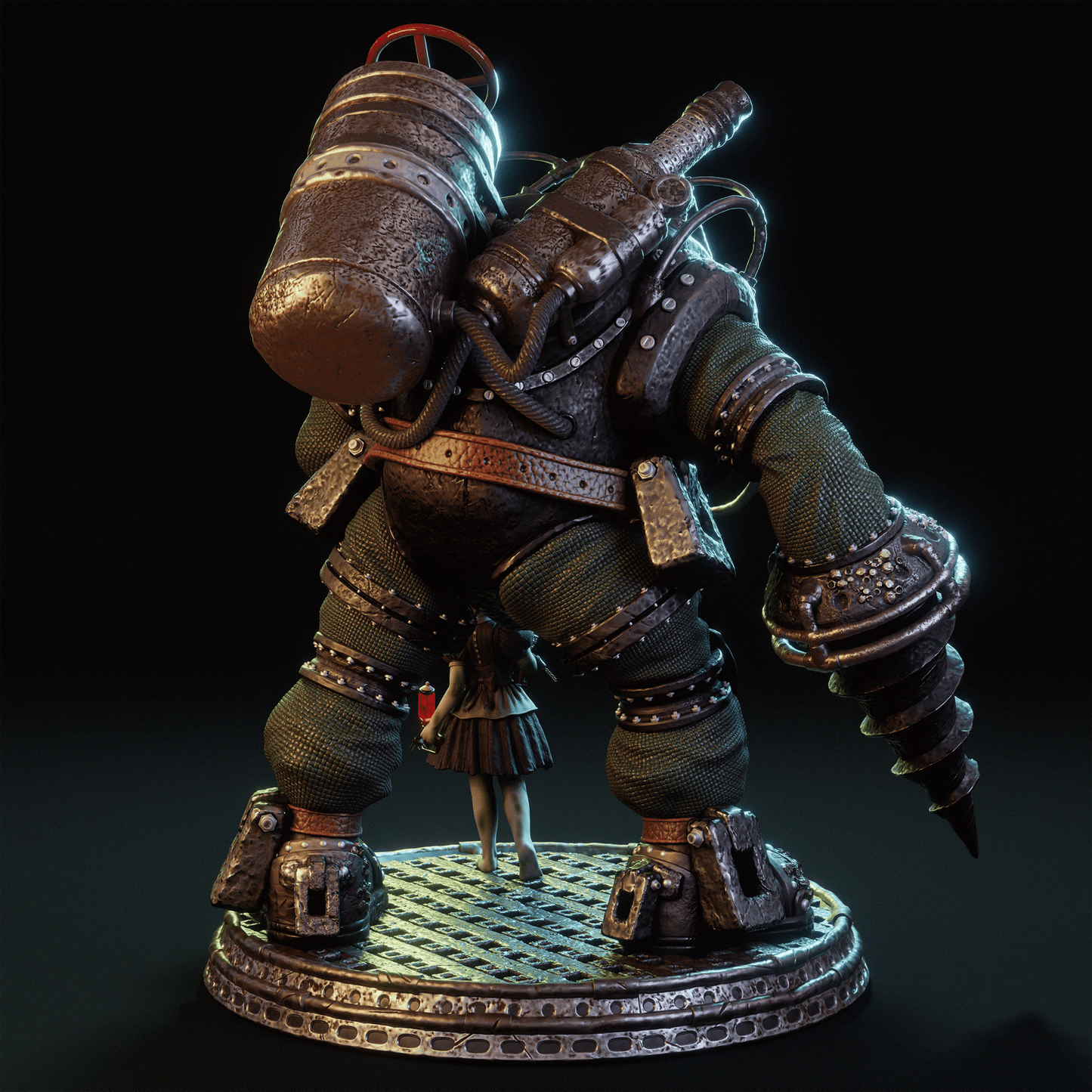 Big Daddy & Little Sister - CA 3D Studios - Dark Forge Arts