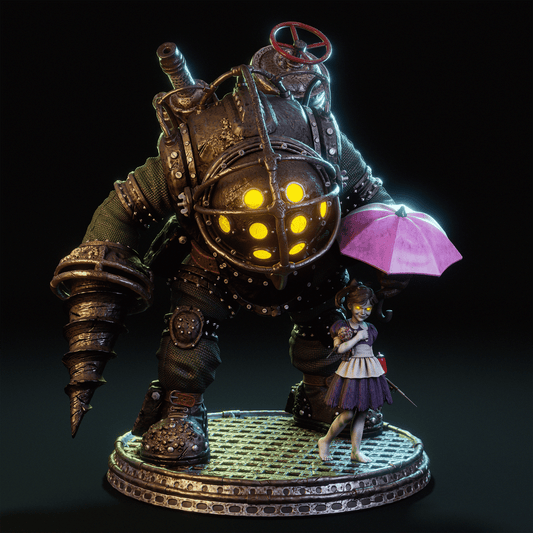 Big Daddy & Little Sister - CA 3D Studios - Dark Forge Arts