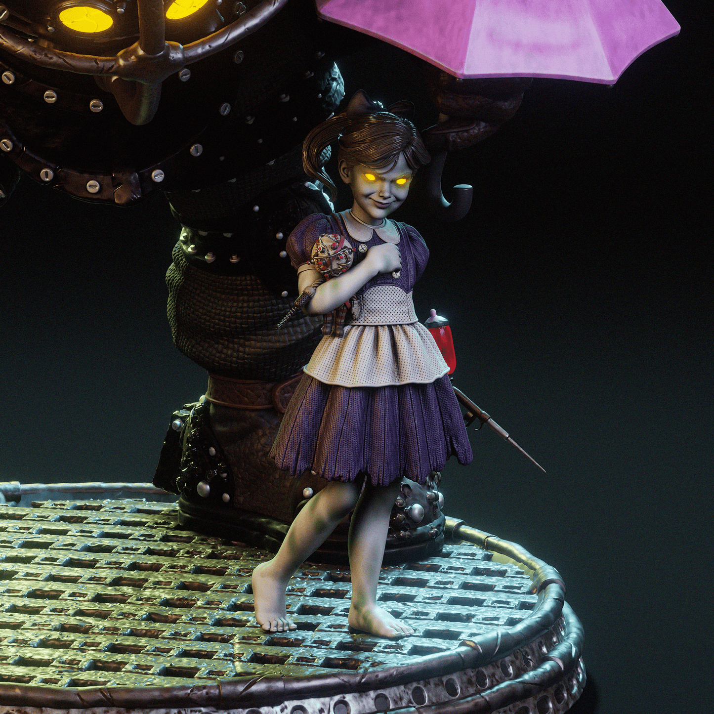 Big Daddy & Little Sister - CA 3D Studios - Dark Forge Arts