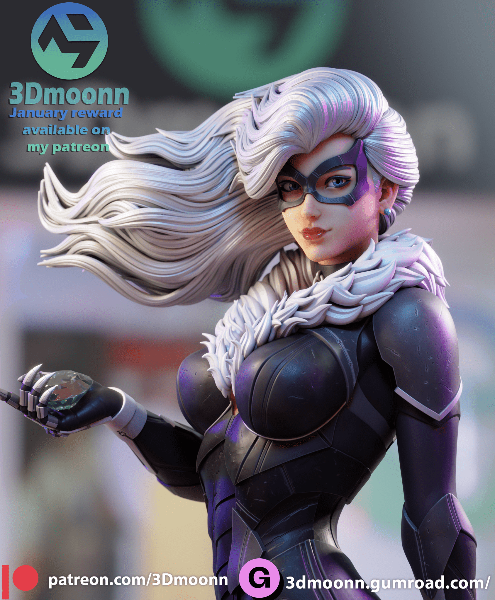Black Cat - 3DMoonn - Dark Forge Arts