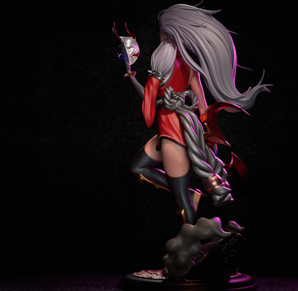 Blood Moon Diana - CA 3D Studios - Dark Forge Arts