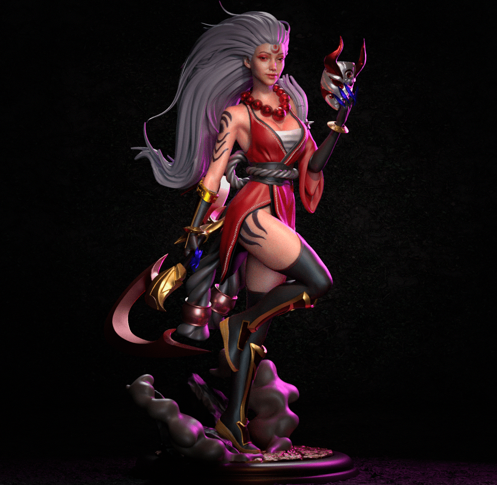 Blood Moon Diana - CA 3D Studios - Dark Forge Arts