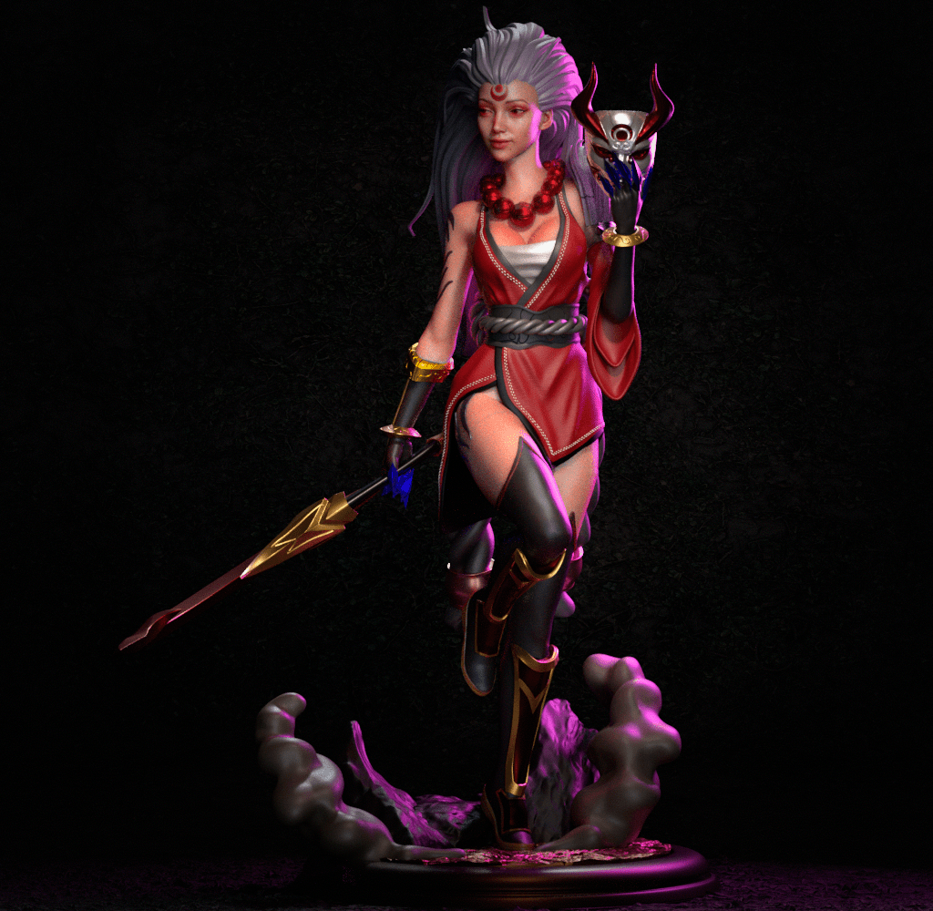 Blood Moon Diana - CA 3D Studios - Dark Forge Arts