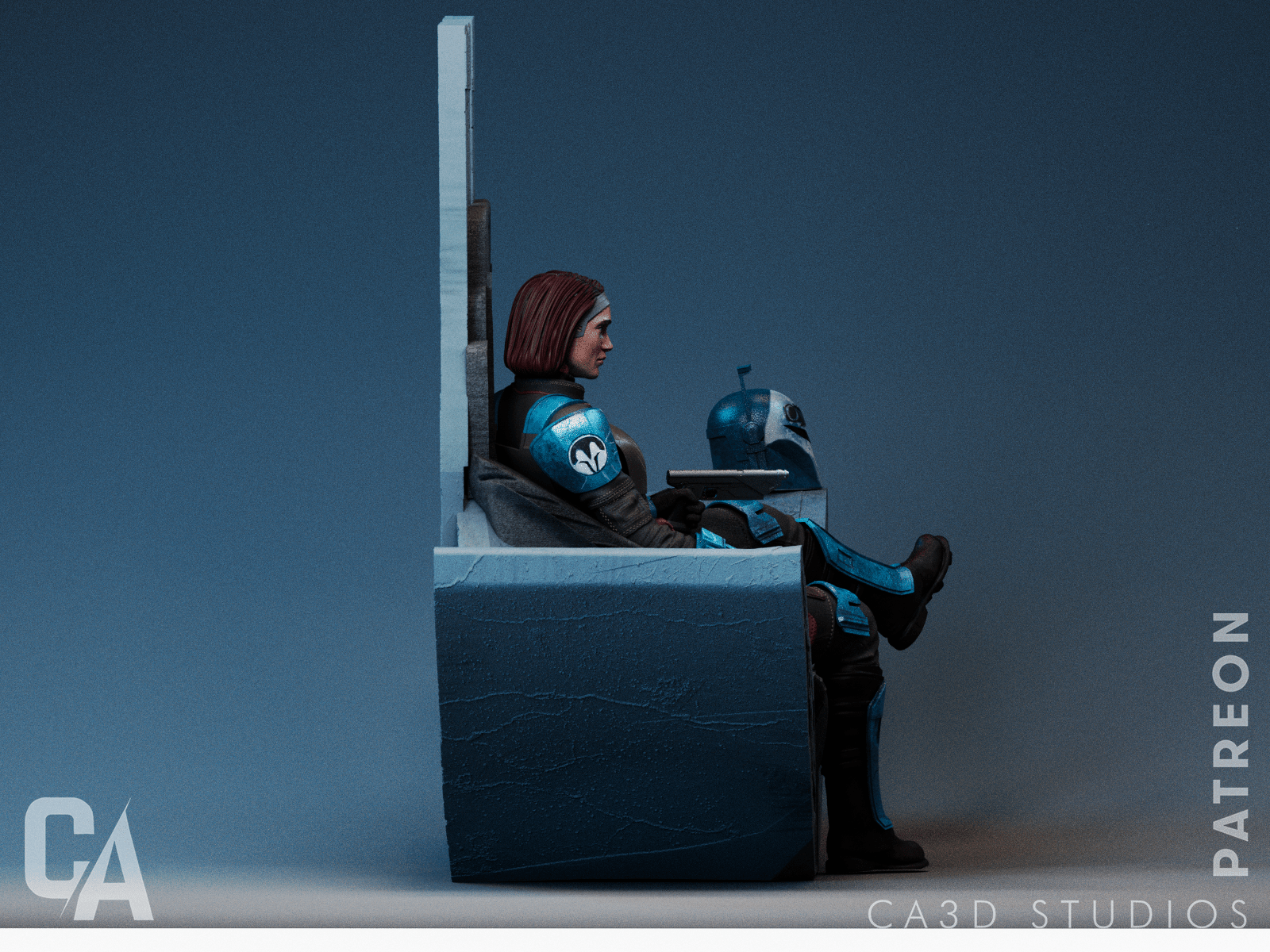 Bo Katan - CA 3D Studios - Dark Forge Arts