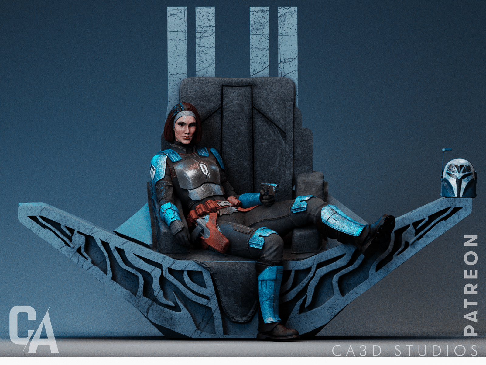 Bo Katan - CA 3D Studios - Dark Forge Arts