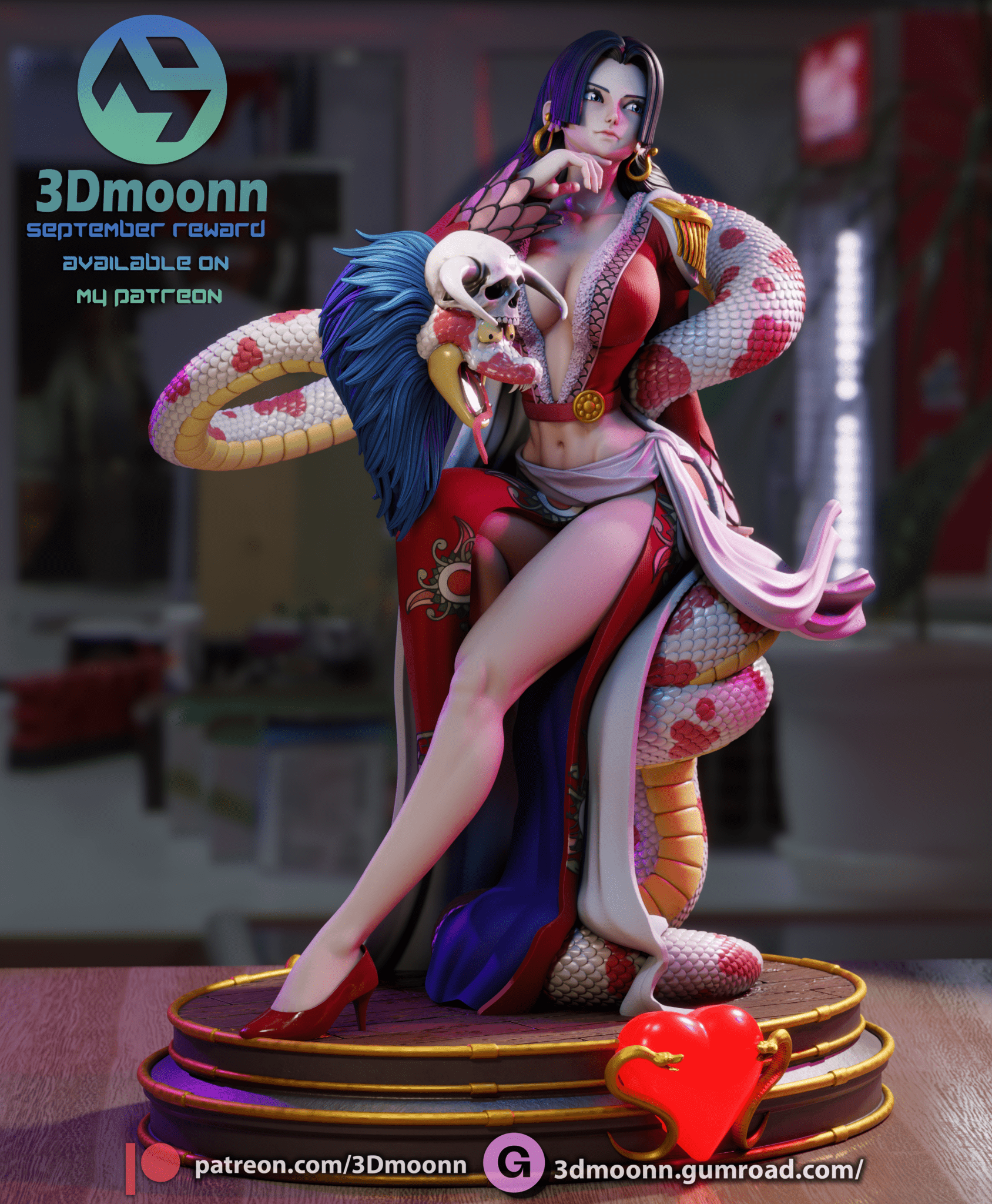 Boa Hancock - 3DMoonn - Dark Forge Arts