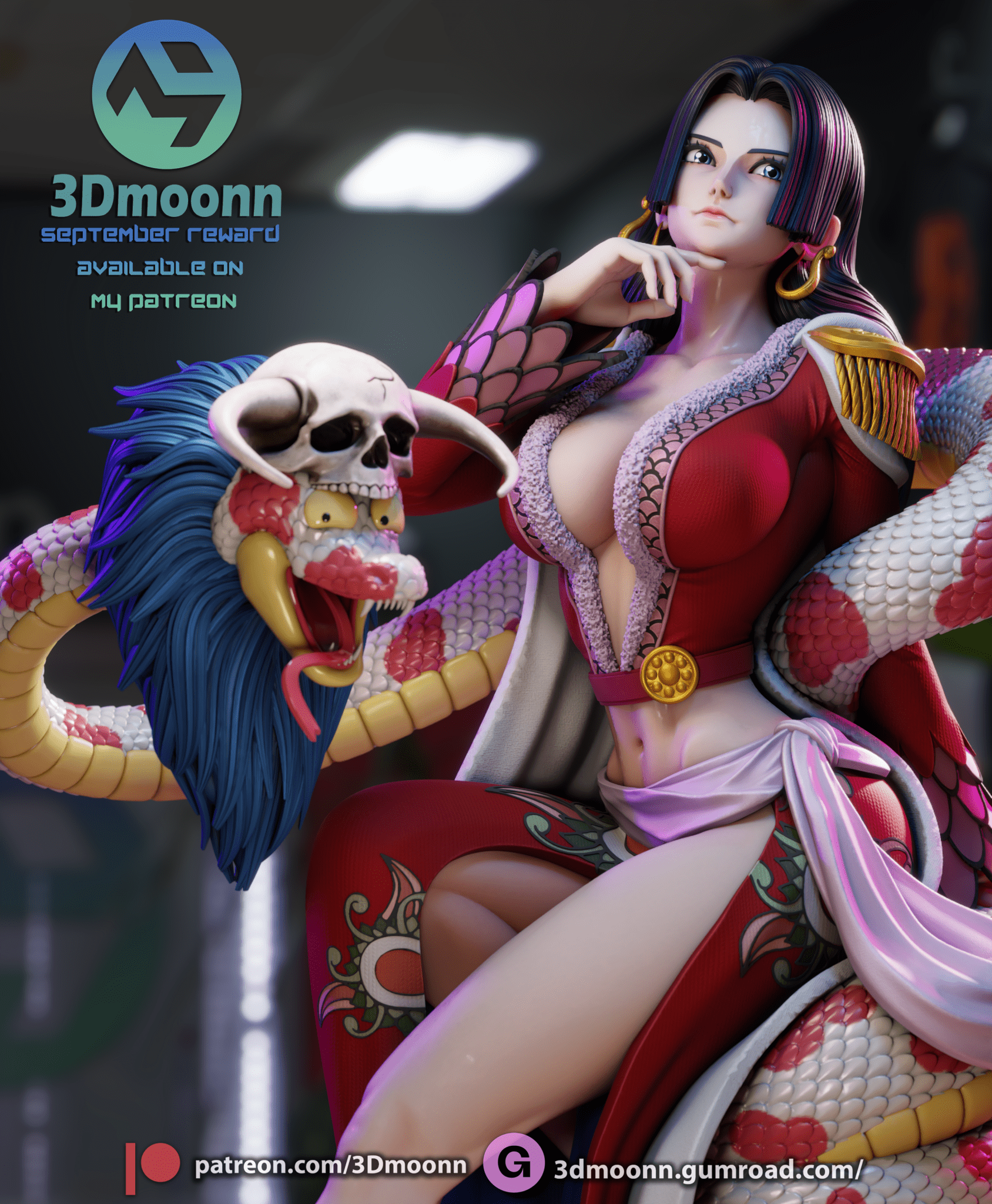 Boa Hancock - 3DMoonn - Dark Forge Arts