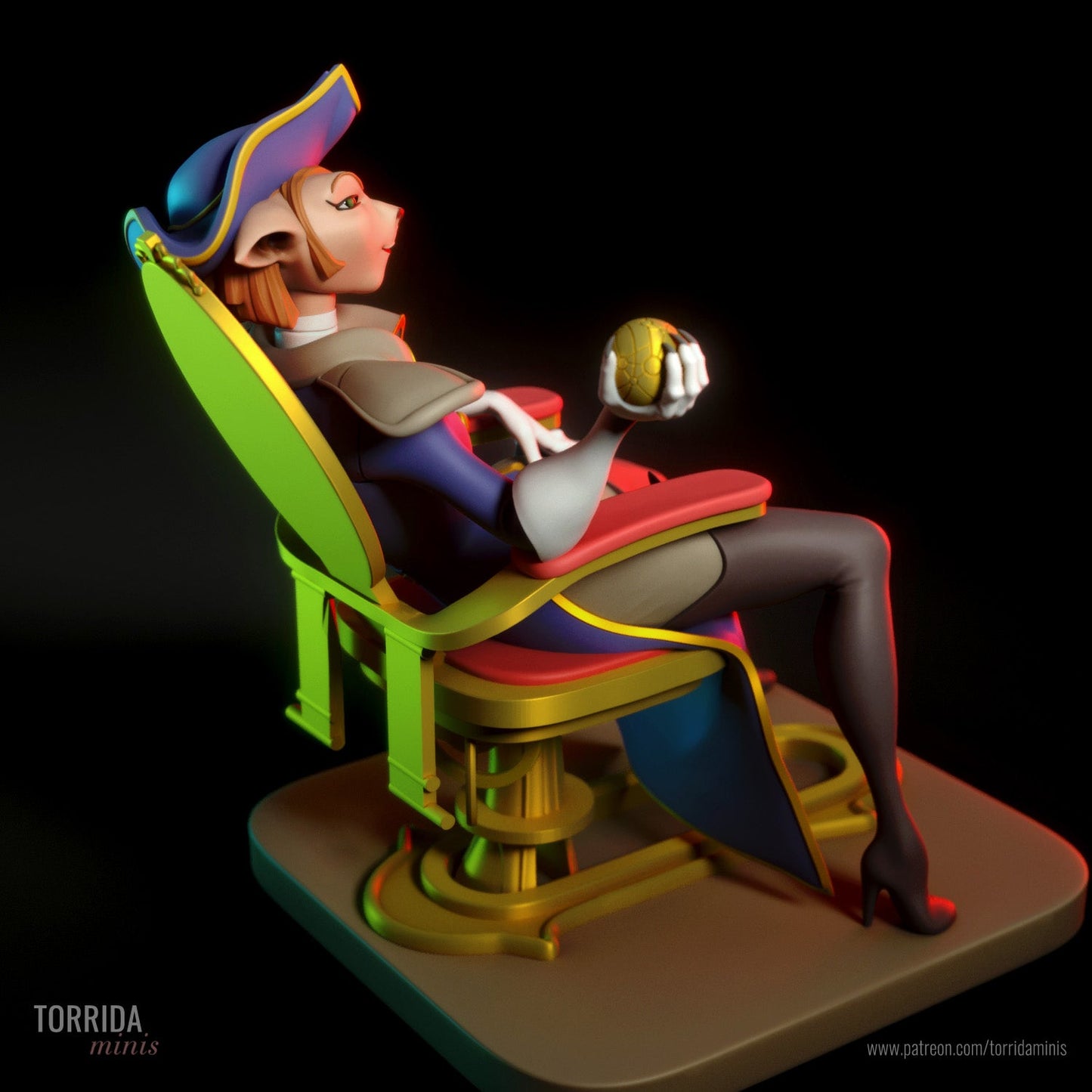Captain Amelia - Torrida Minis - Dark Forge Arts