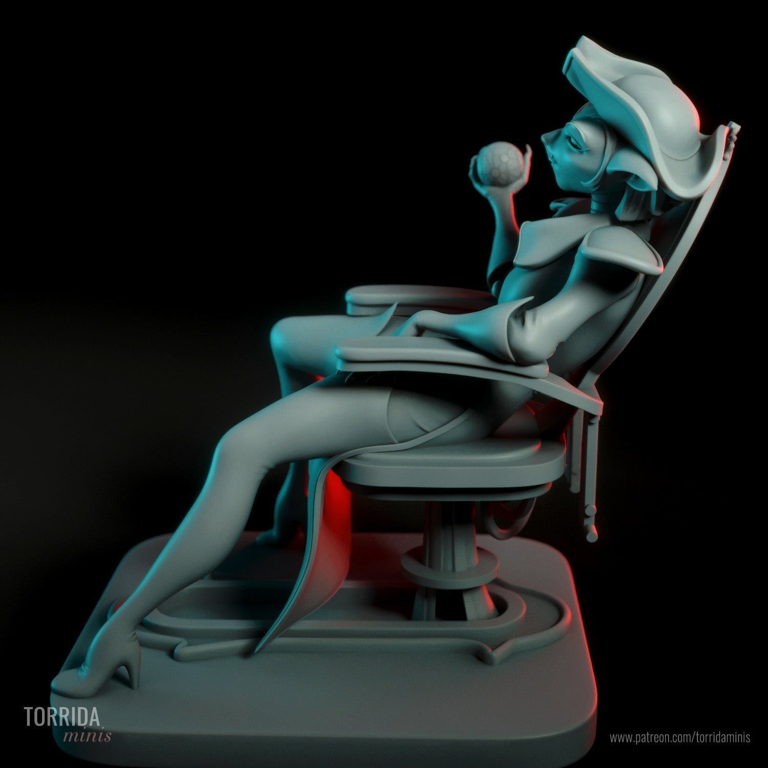 Captain Amelia - Torrida Minis - Dark Forge Arts