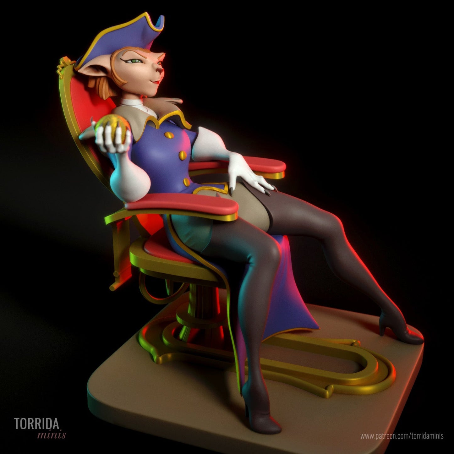 Captain Amelia - Torrida Minis - Dark Forge Arts