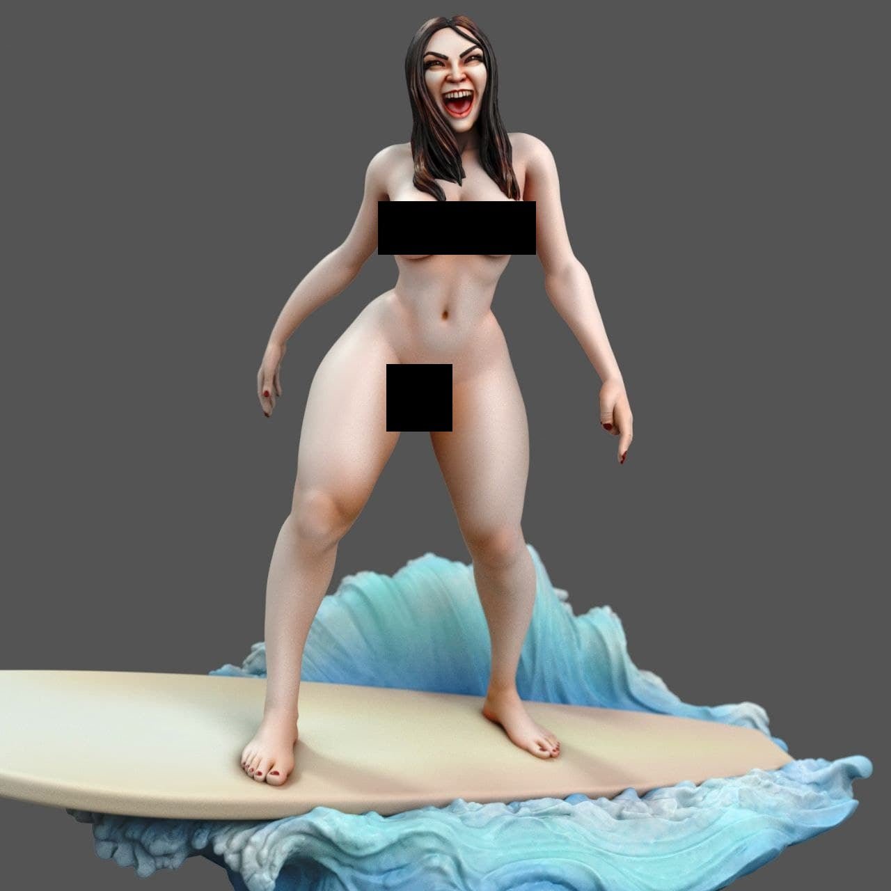 Carol the Surfer Girl - Torrida Minis - Dark Forge Arts