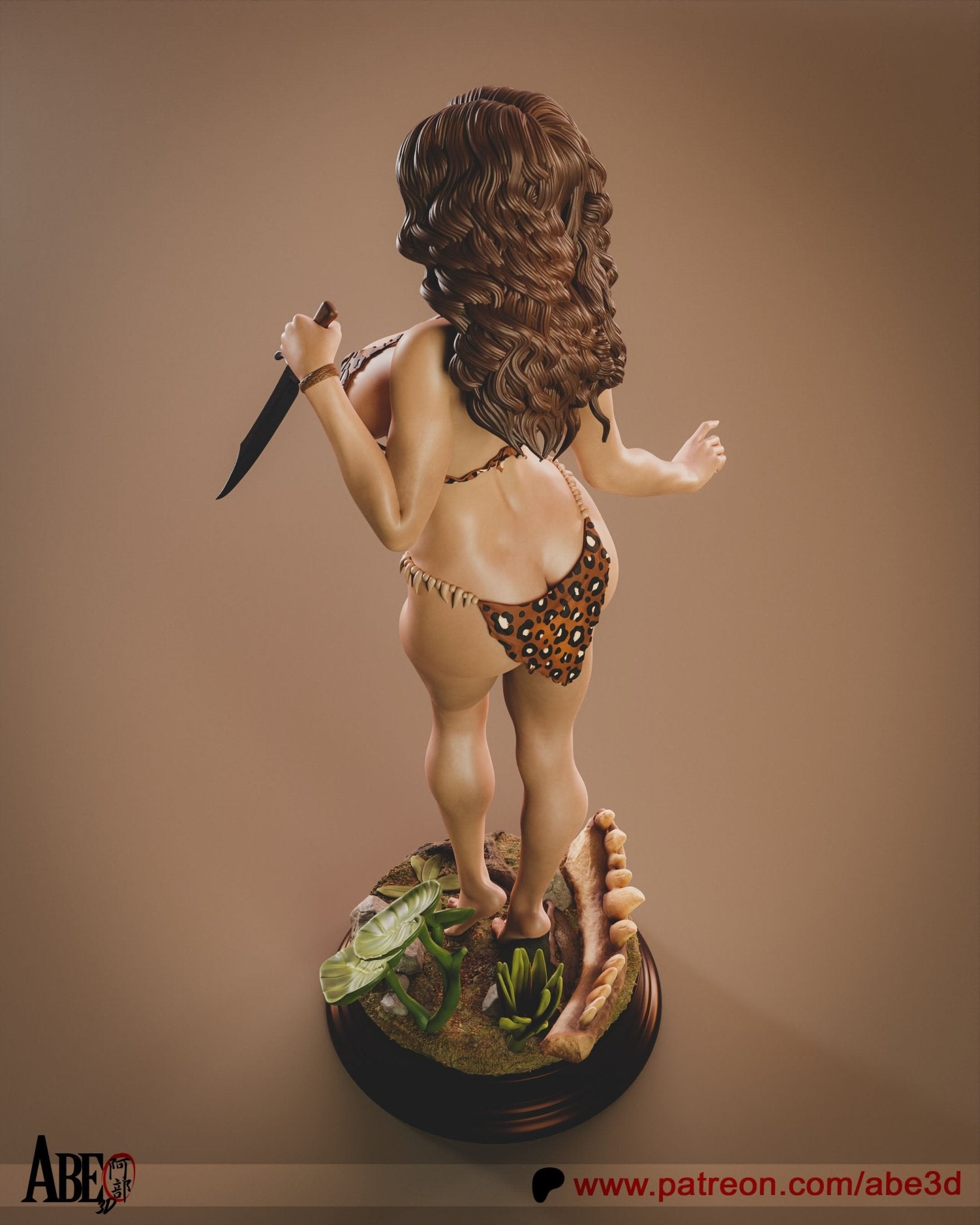 Cavewoman - Abe3D - Dark Forge Arts
