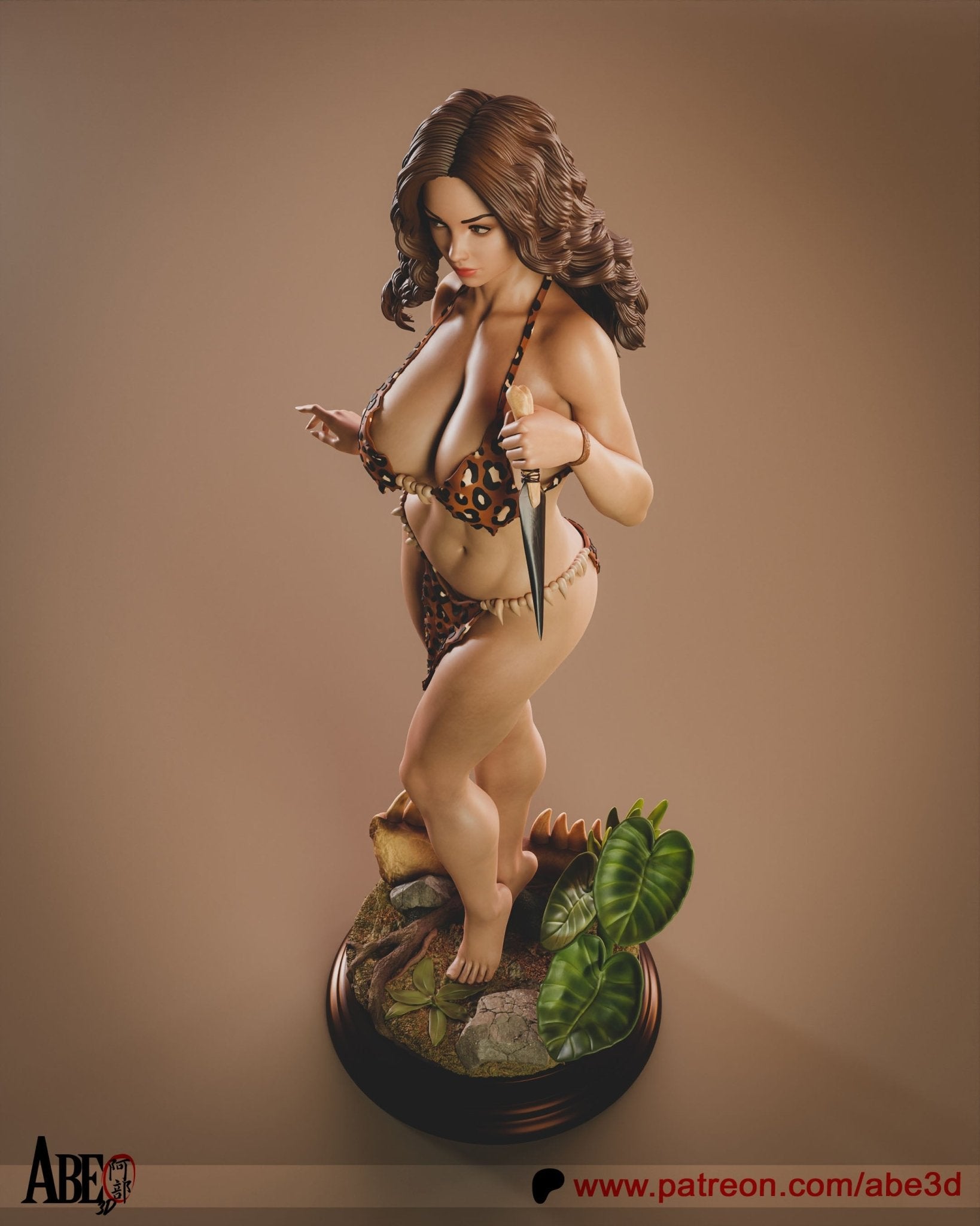 Cavewoman - Abe3D - Dark Forge Arts