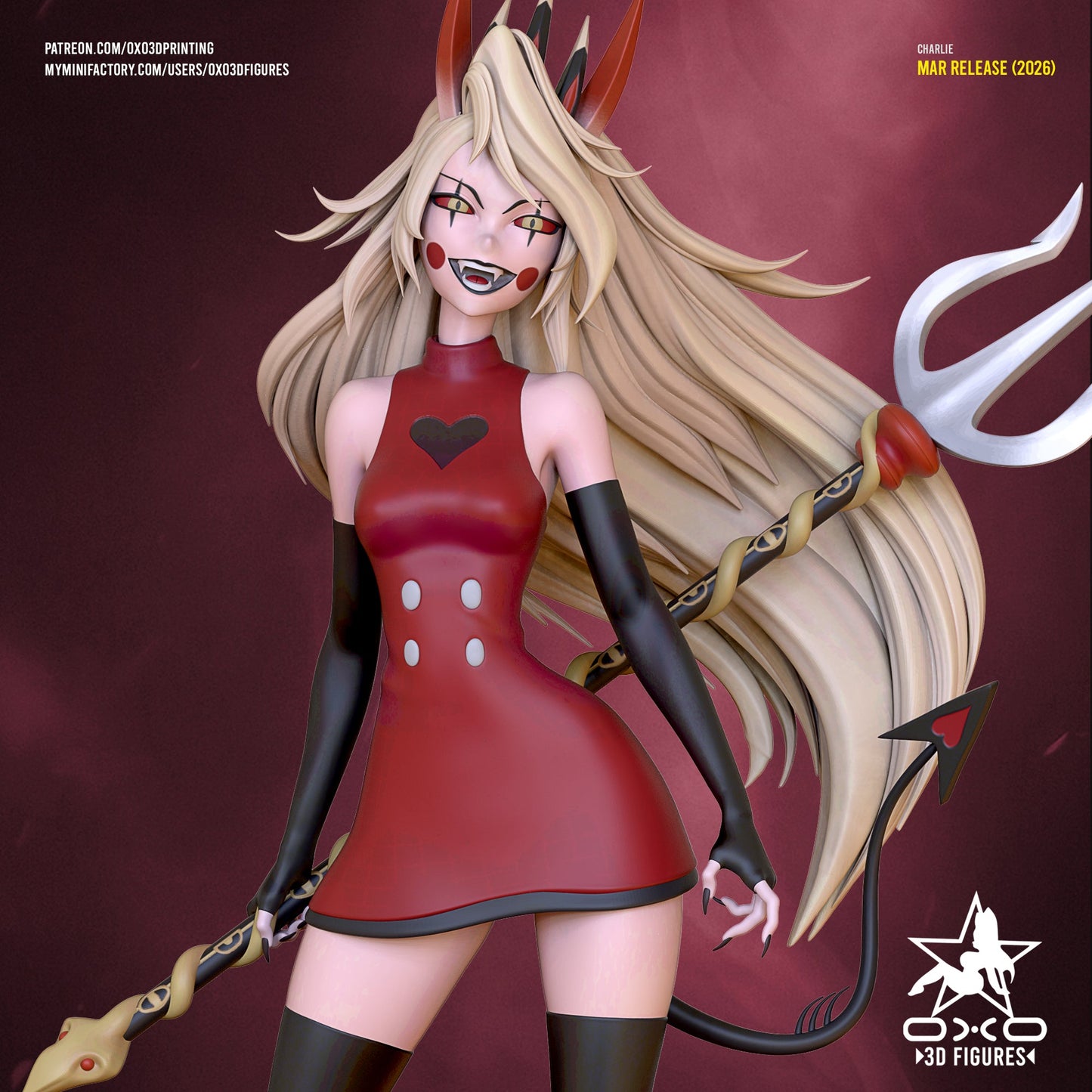 Charlie Morningstar Demon - OXO3D - Dark Forge Arts