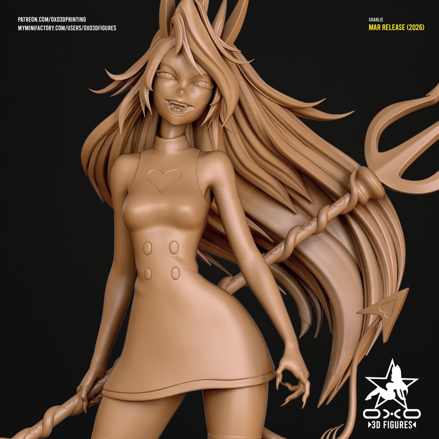 Charlie Morningstar Demon - OXO3D - Dark Forge Arts
