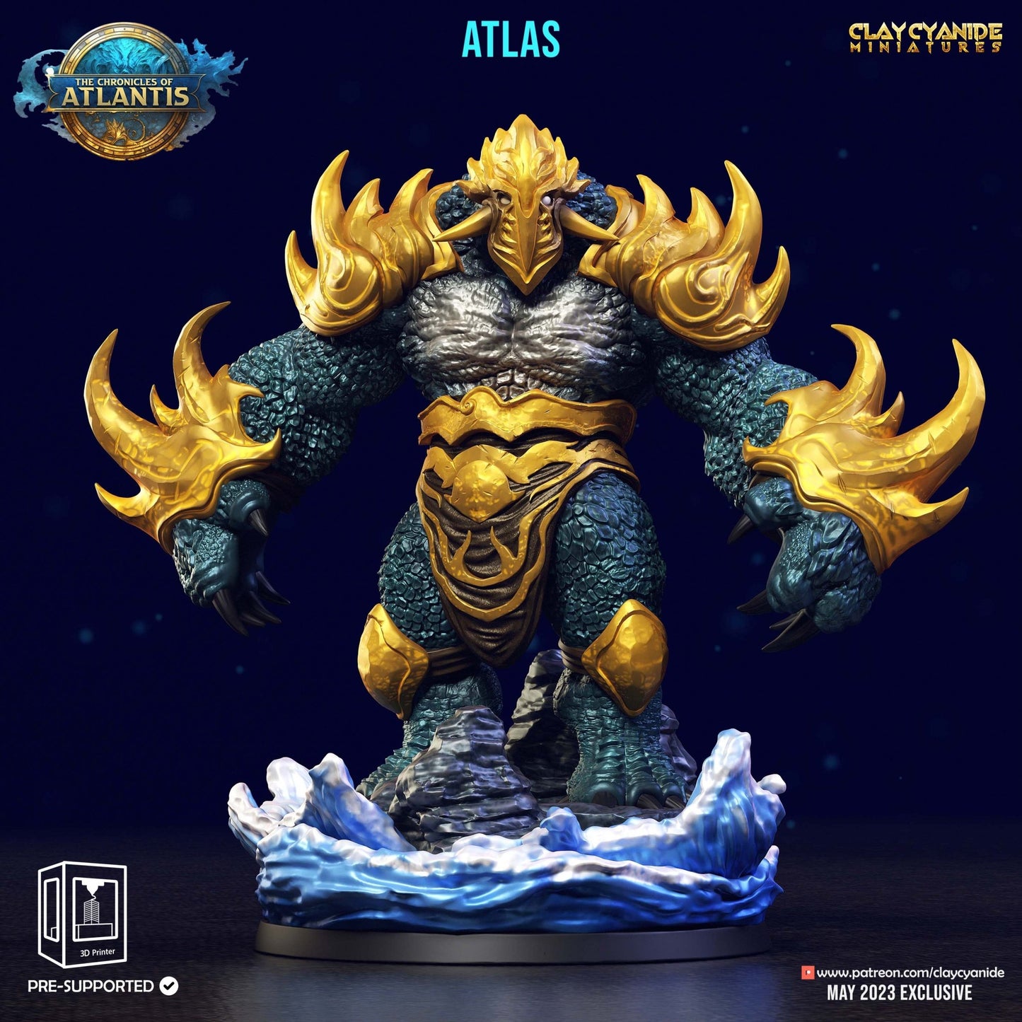 Chronicles of Atlantis - ClayCyanide - Dark Forge Arts