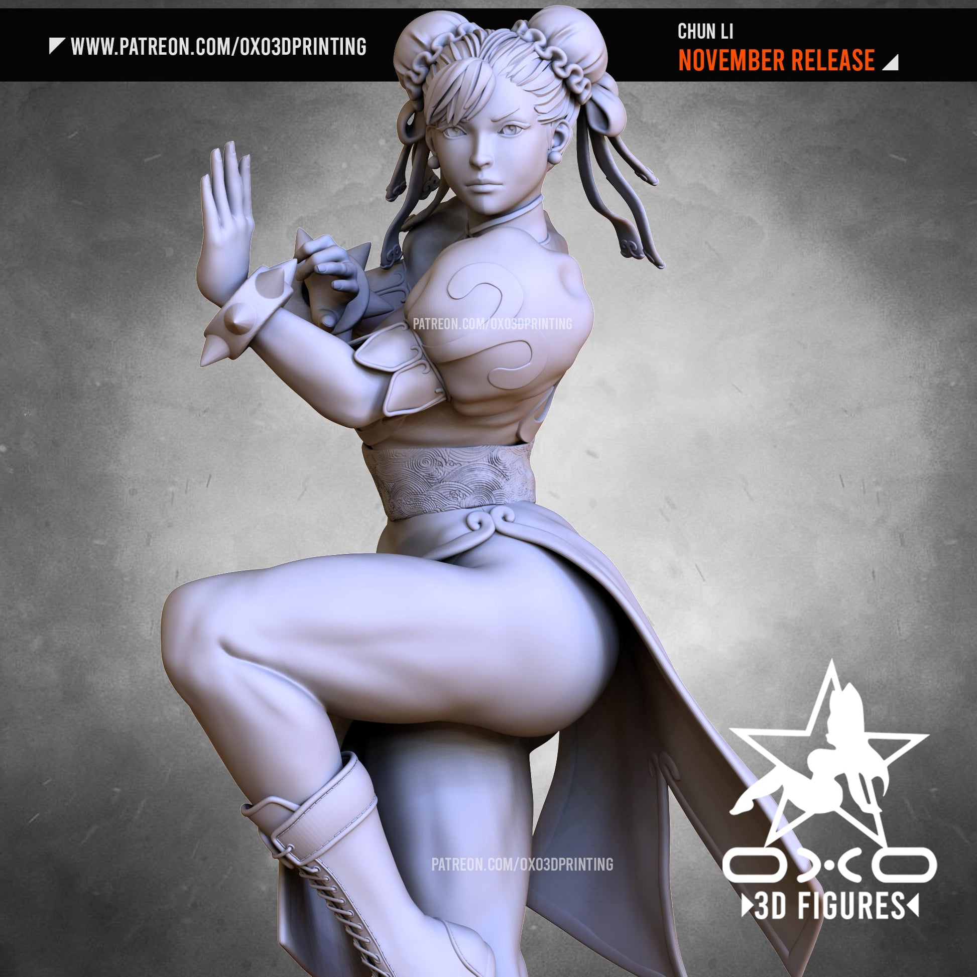 Chun Li - OXO3D - Dark Forge Arts