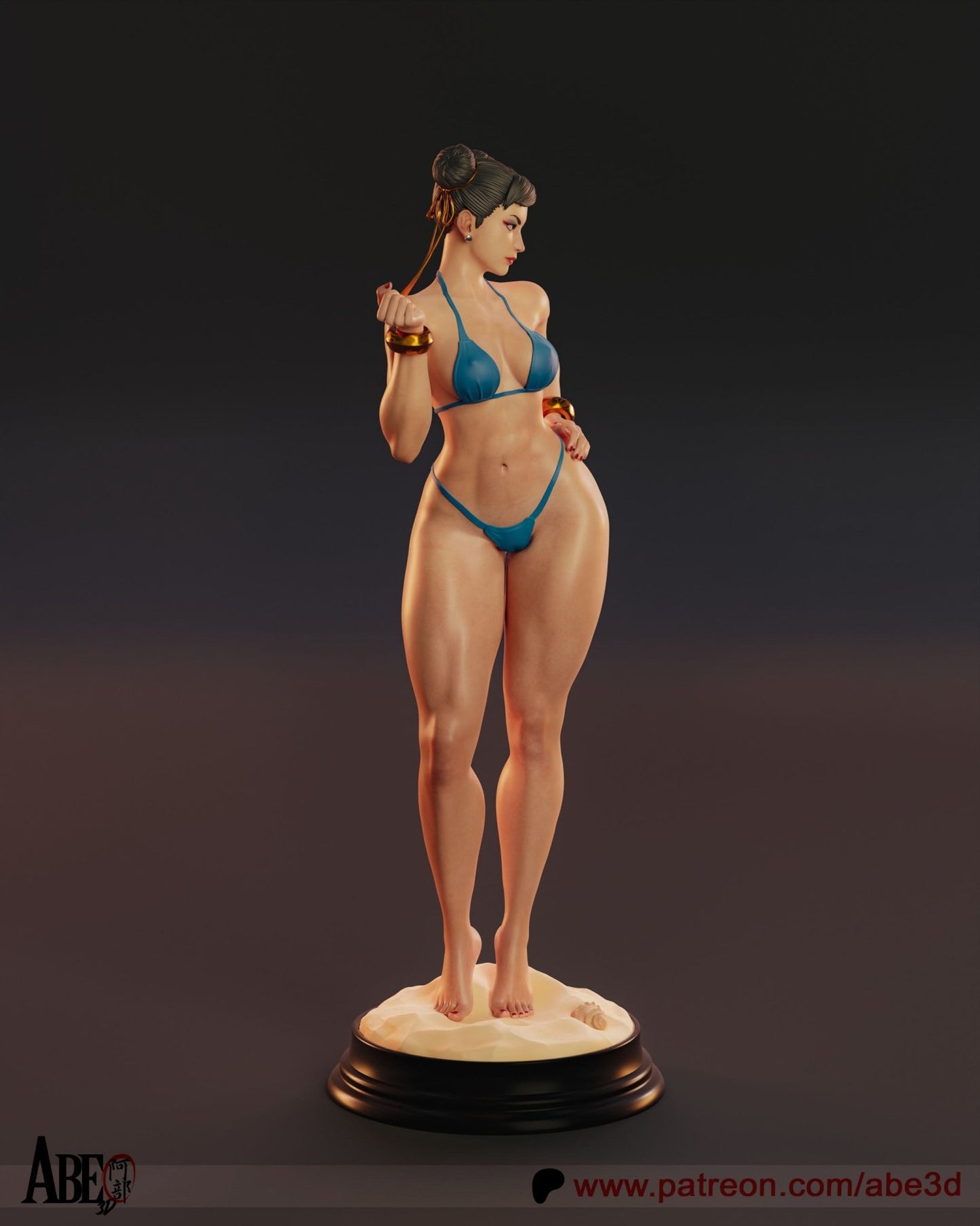 Chun - Li v3 - Abe3D - Dark Forge Arts