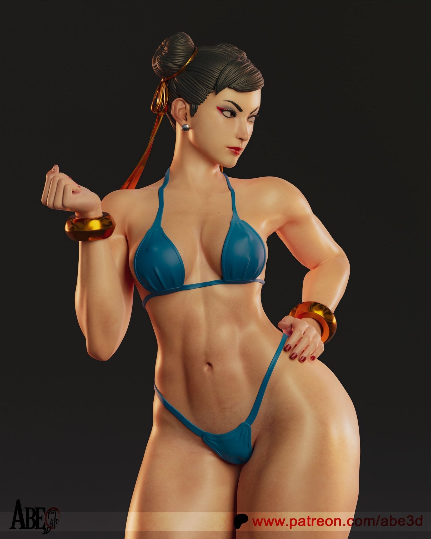 Chun - Li v3 - Abe3D - Dark Forge Arts