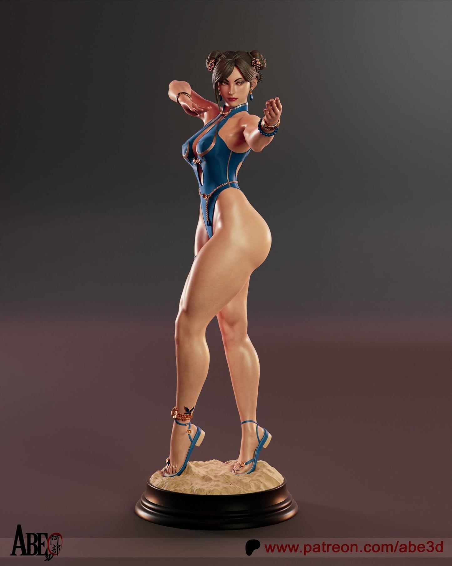 Chun - Li v5 - Abe3D - Dark Forge Arts