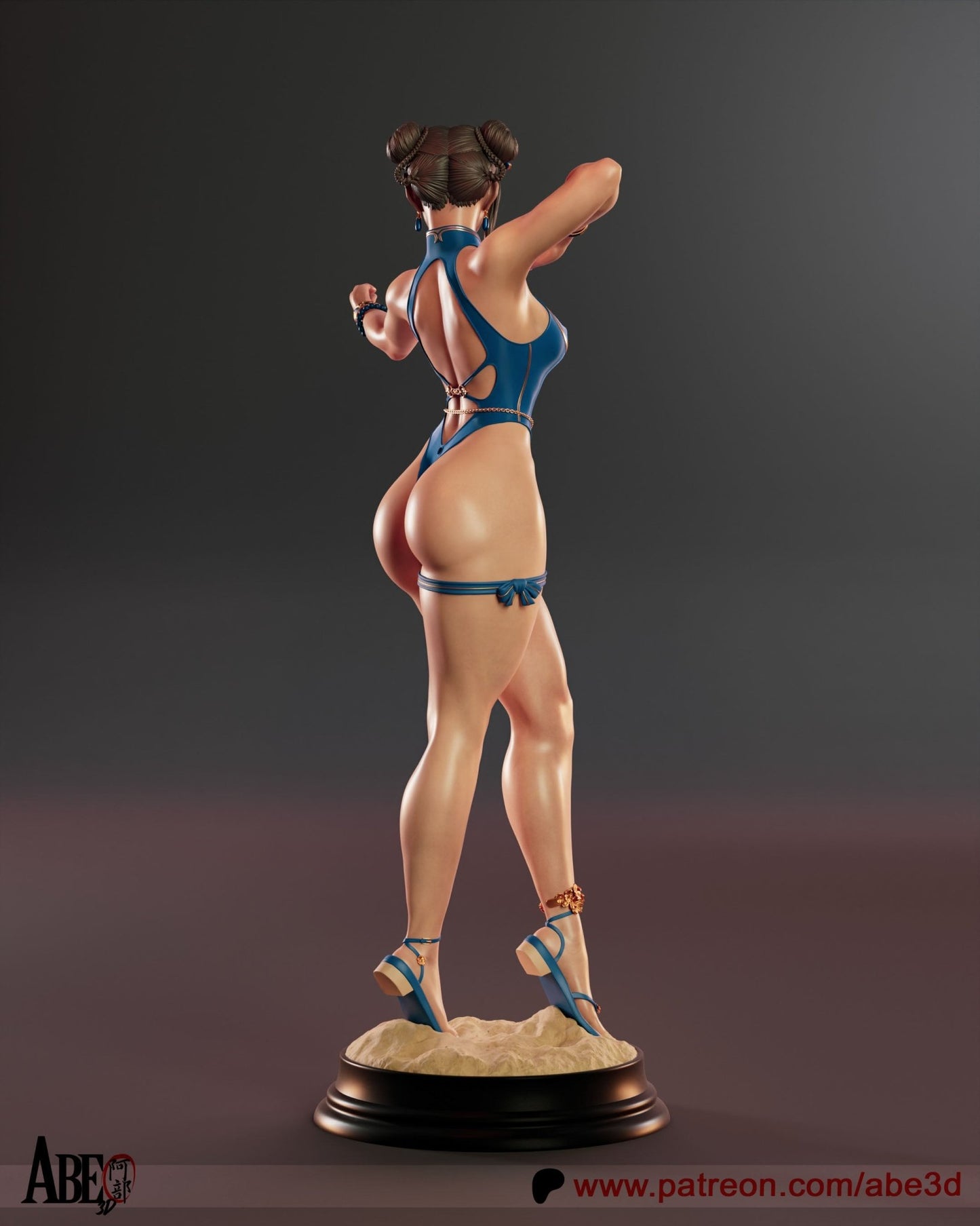 Chun - Li v5 - Abe3D - Dark Forge Arts