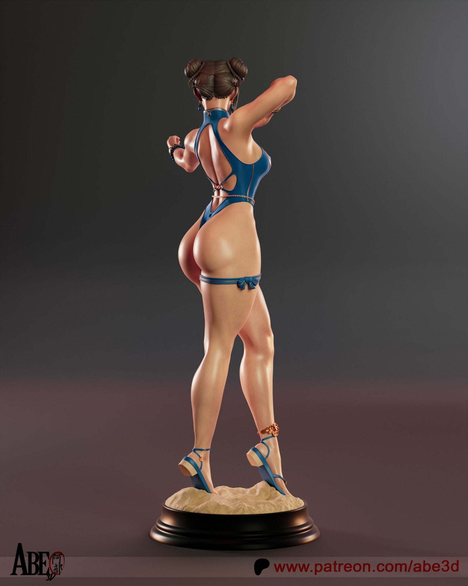 Chun - Li v5 - Abe3D - Dark Forge Arts