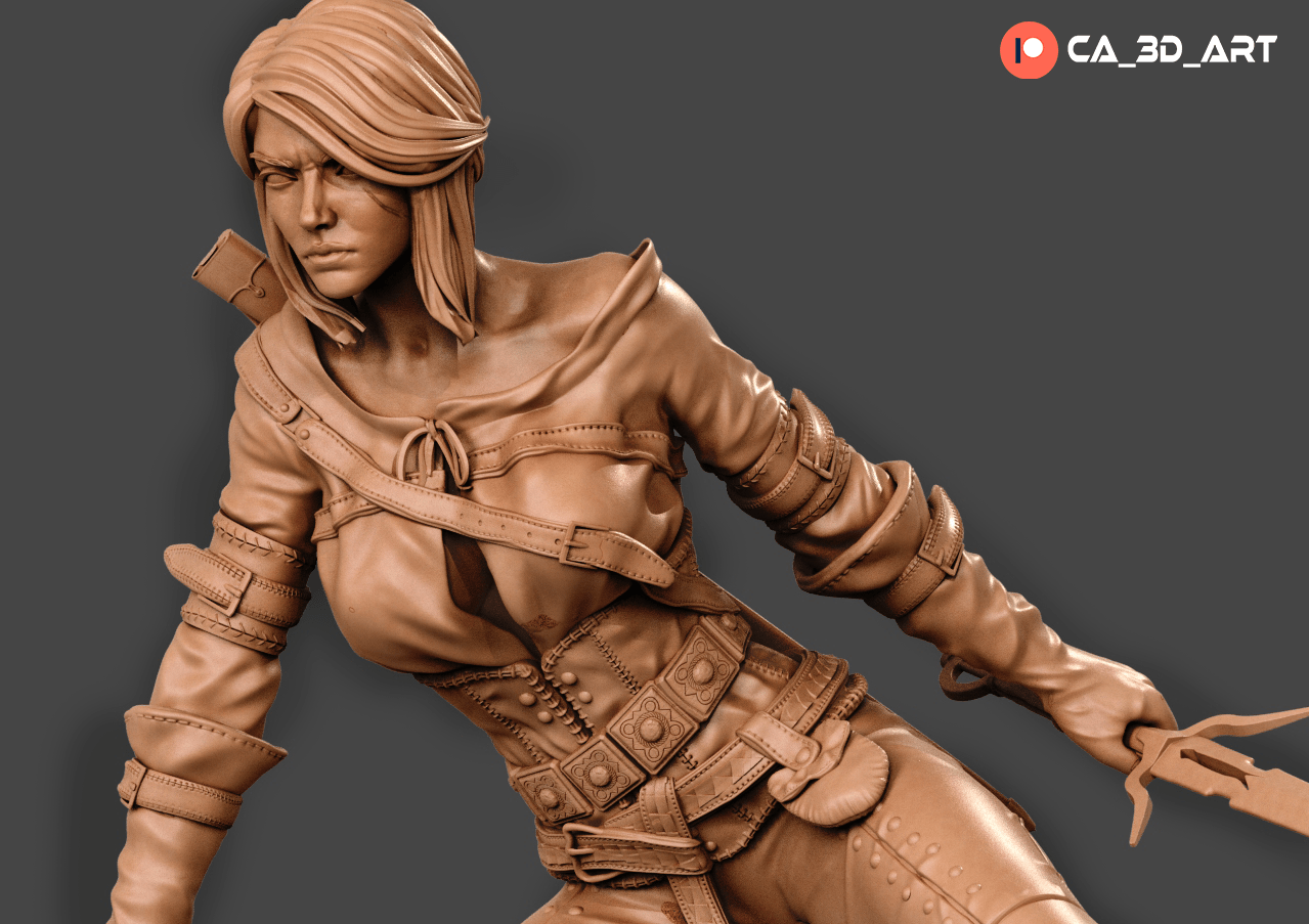 Ciri - CA 3D Studios - Dark Forge Arts