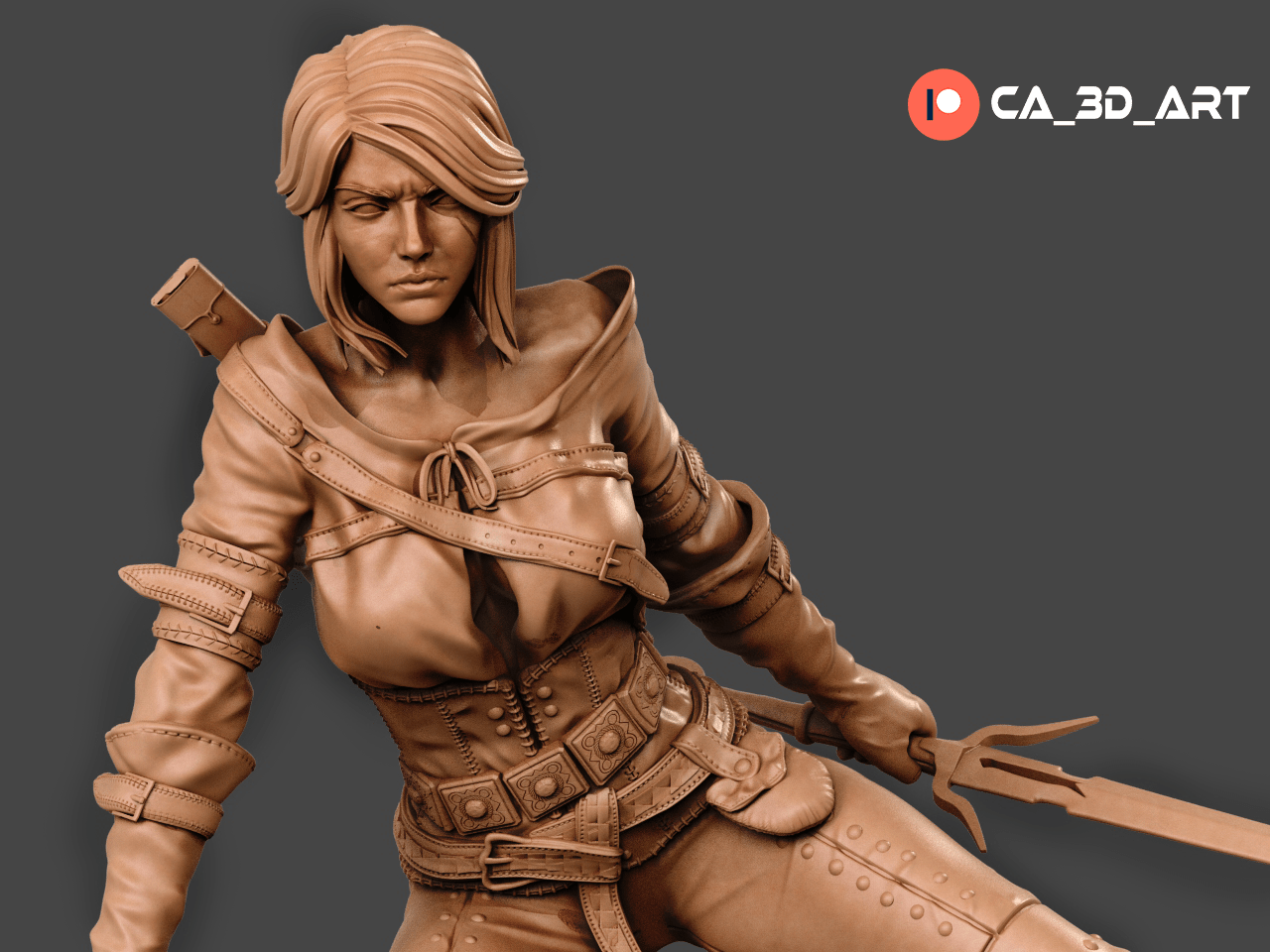 Ciri - CA 3D Studios - Dark Forge Arts