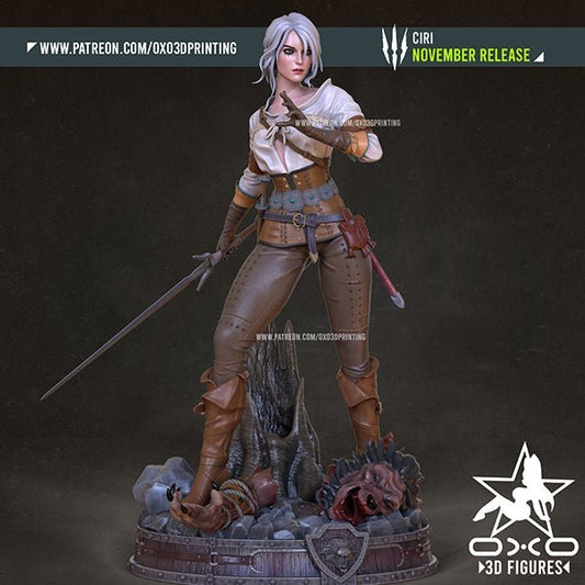 Ciri v1 - OXO3D - Dark Forge Arts