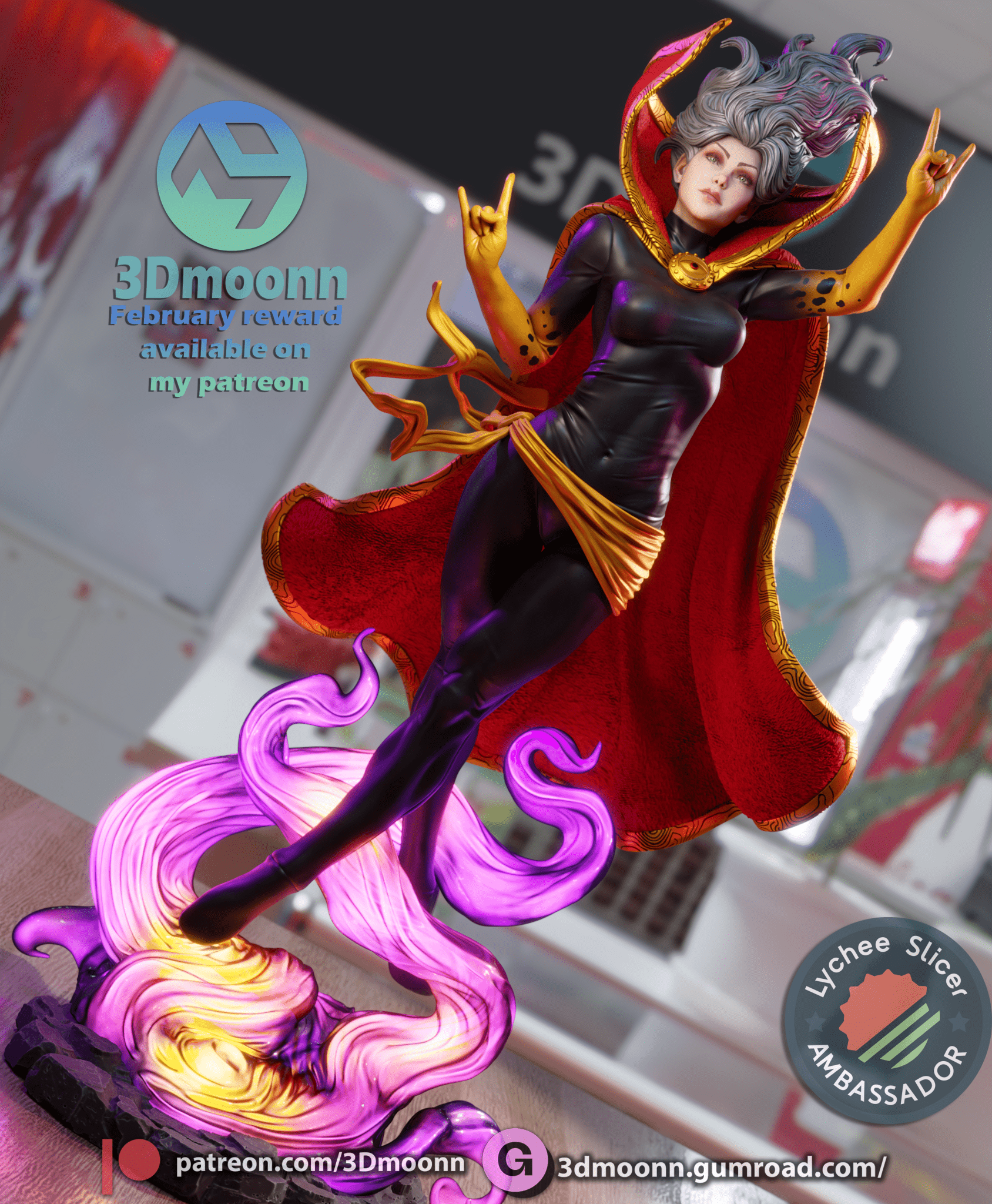 Clea Strange - 3DMoonn - Dark Forge Arts