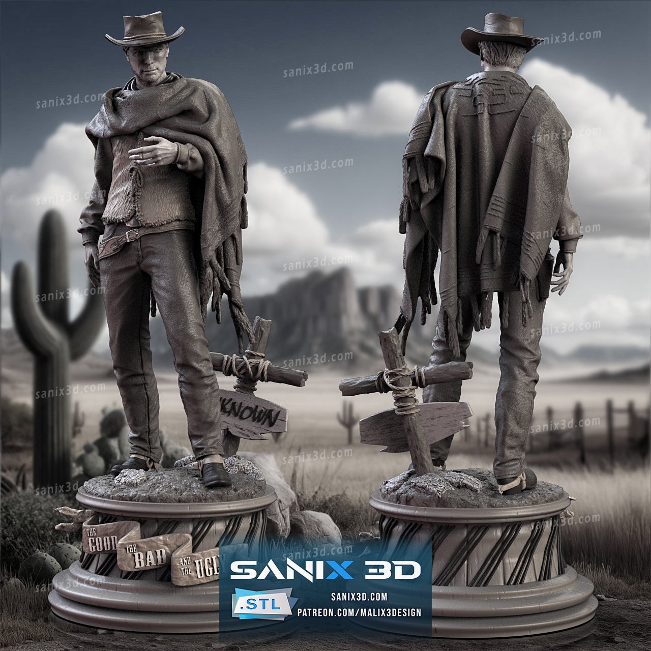 Clint Eastwood - Sanix3D - Dark Forge Arts
