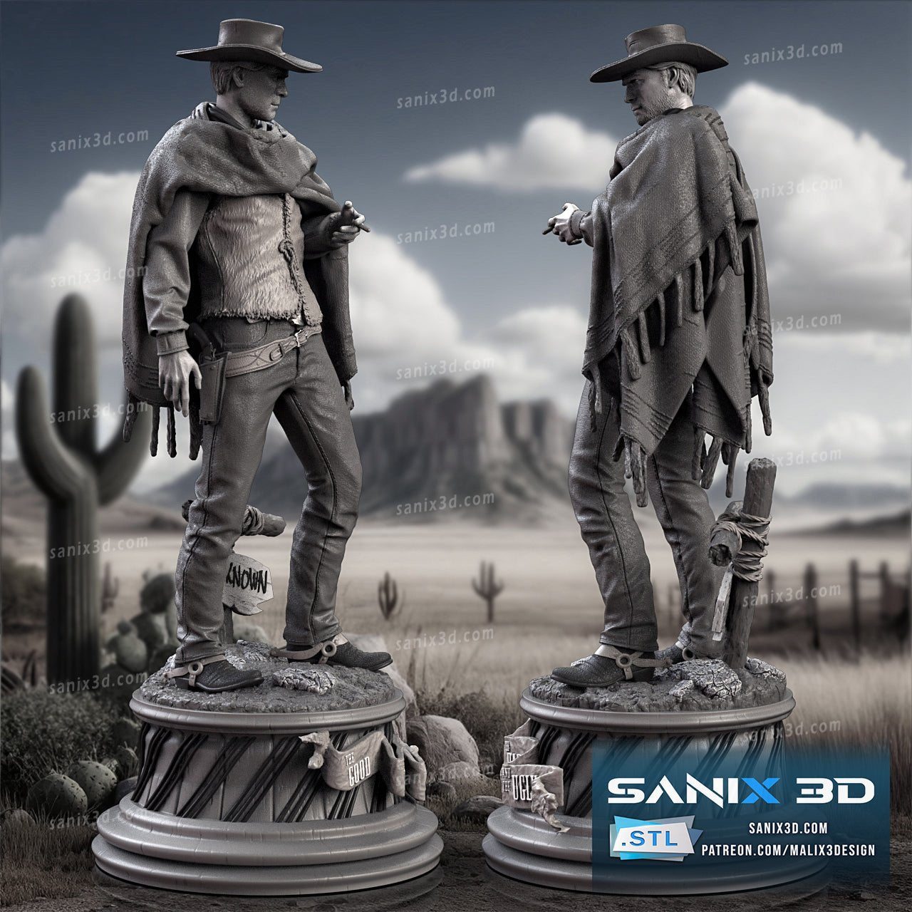 Clint Eastwood - Sanix3D - Dark Forge Arts