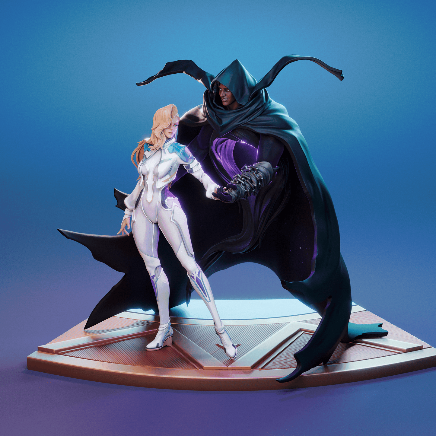 Cloak and Dagger (Ty and Tandy) - CA 3D Studios - Dark Forge Arts