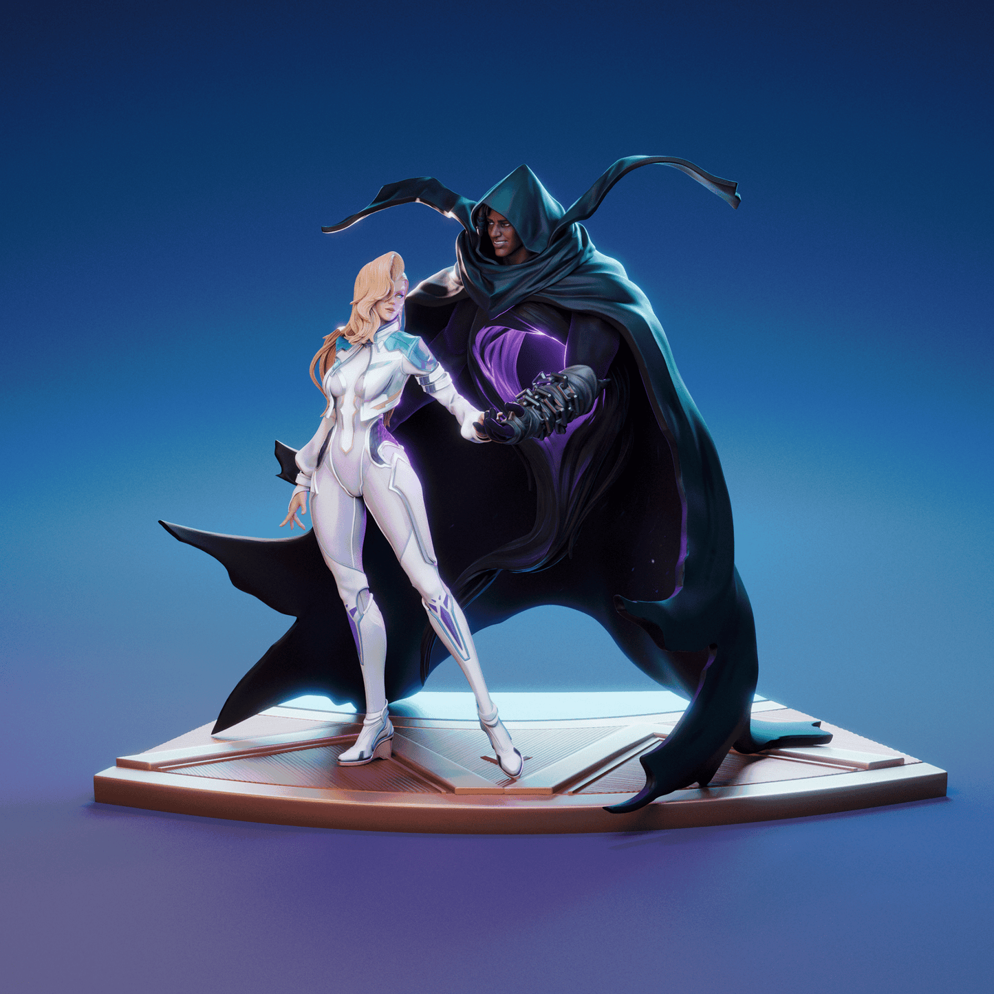 Cloak and Dagger (Ty and Tandy) - CA 3D Studios - Dark Forge Arts