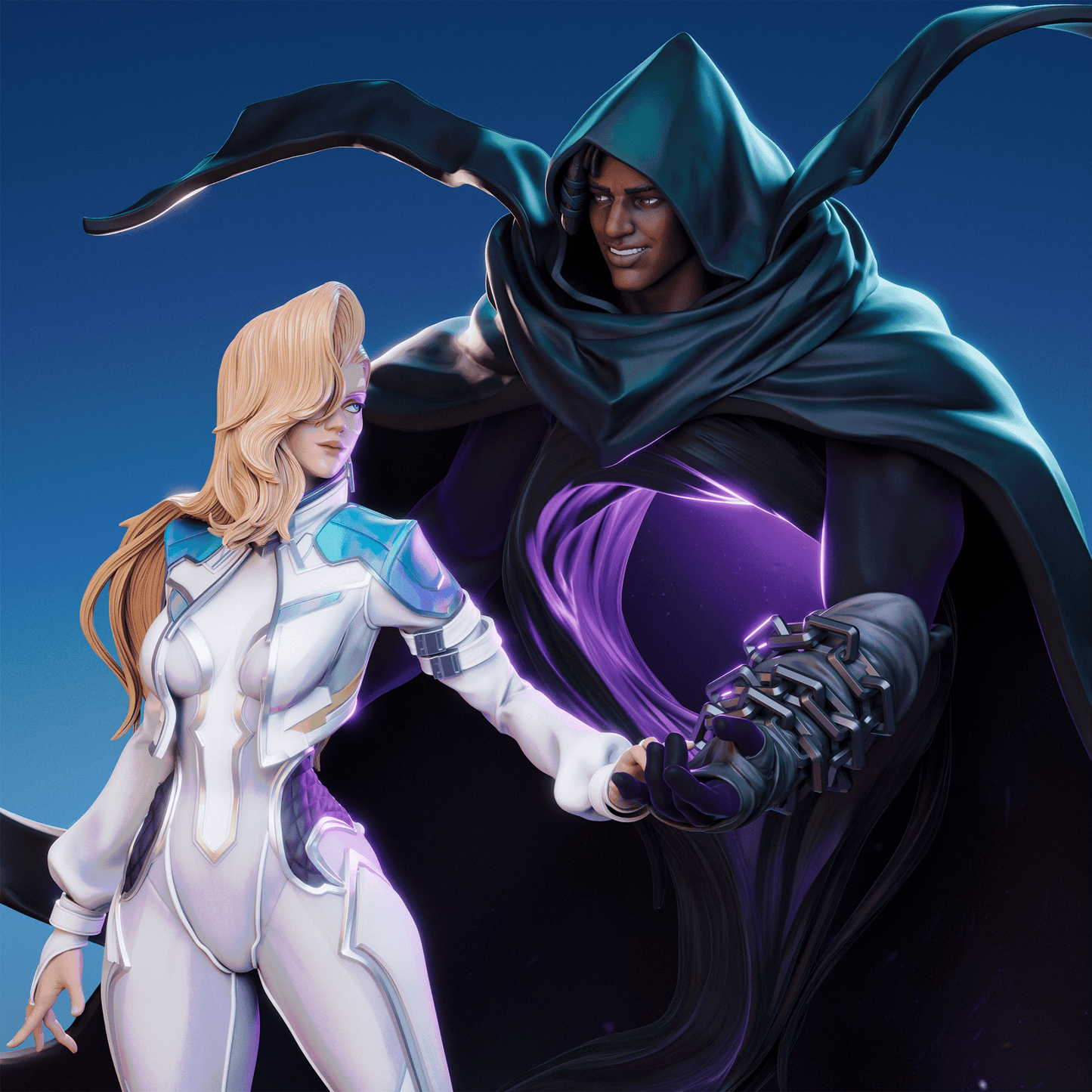 Cloak and Dagger (Ty and Tandy) - CA 3D Studios - Dark Forge Arts