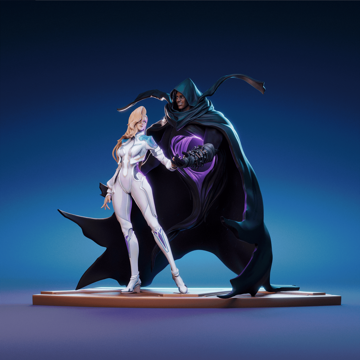 Cloak and Dagger (Ty and Tandy) - CA 3D Studios - Dark Forge Arts