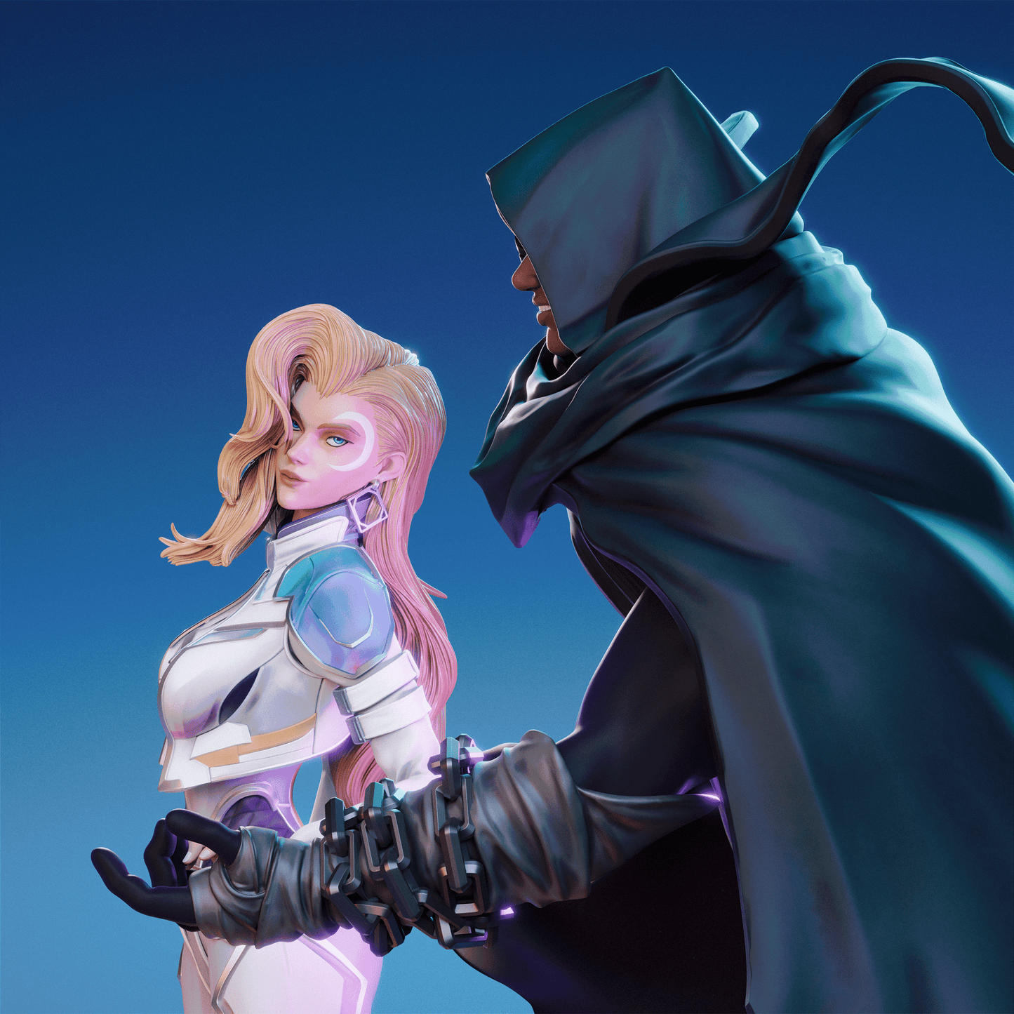 Cloak and Dagger (Ty and Tandy) - CA 3D Studios - Dark Forge Arts