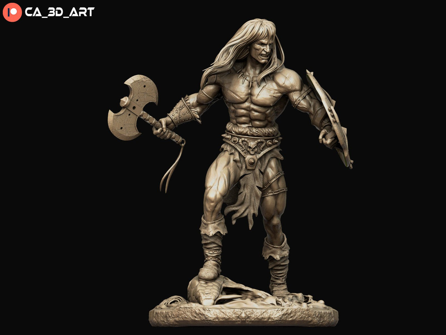 Conan v2 - CA 3D Studios - Dark Forge Arts